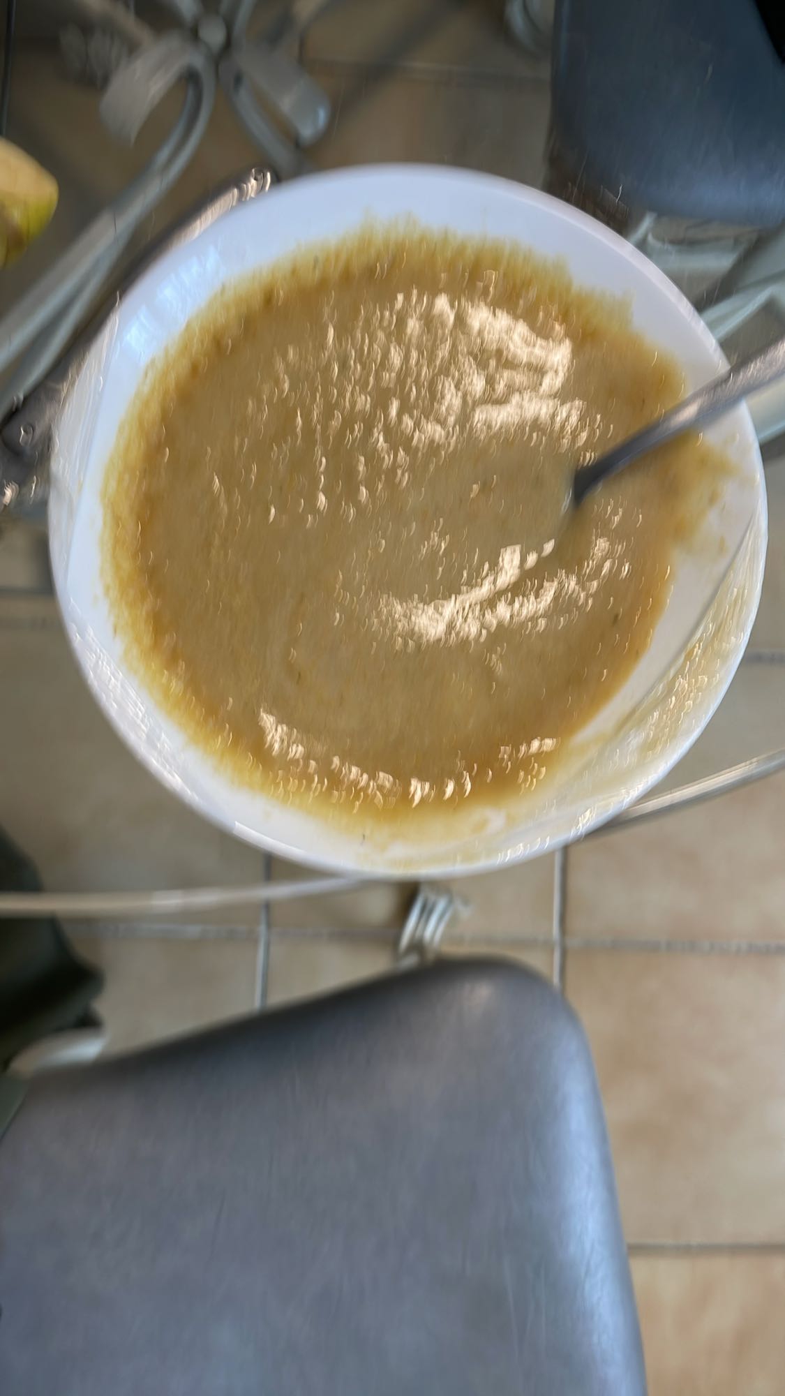 soupe de légumes mixés