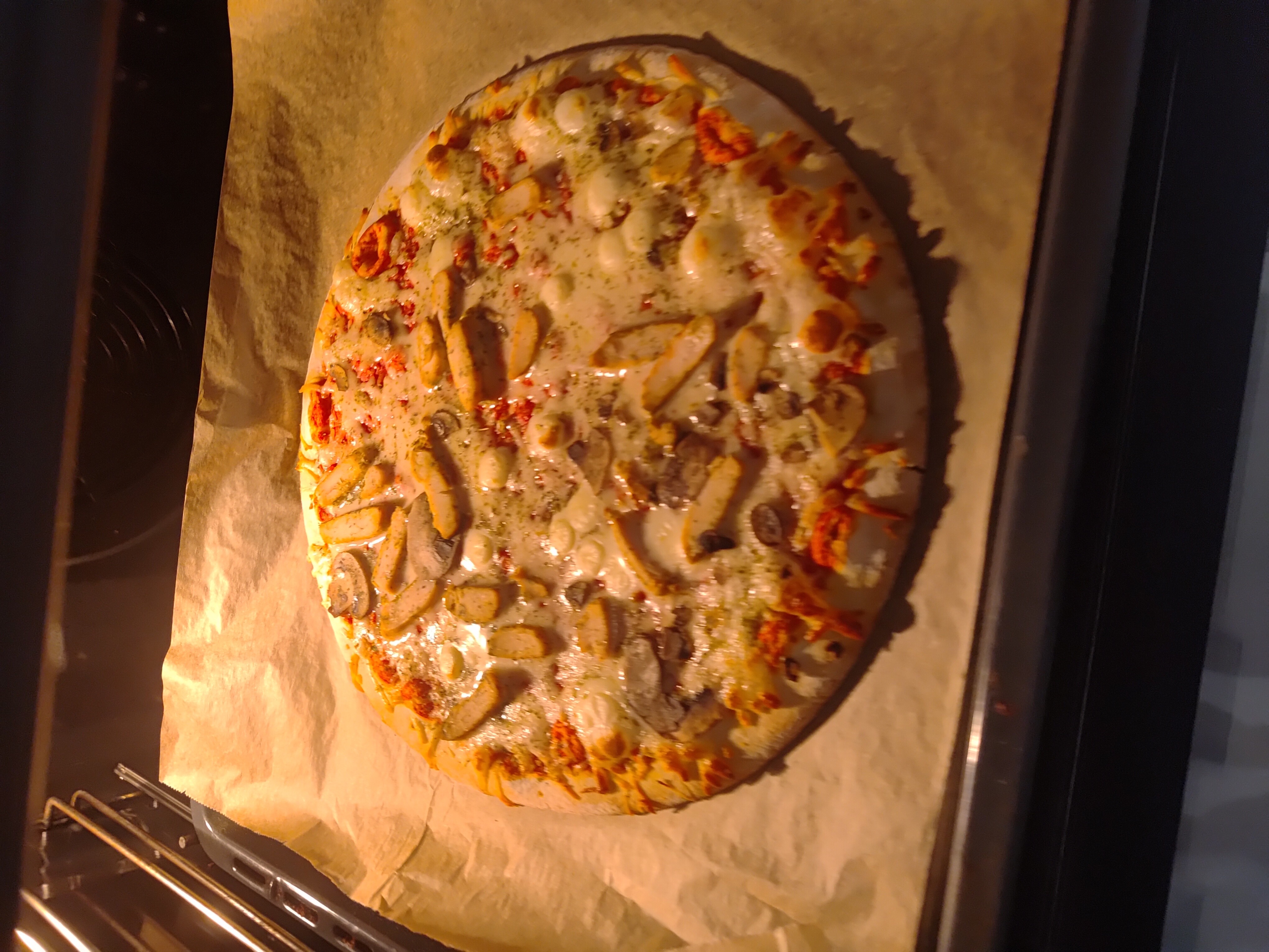 Chicken Mushroom Pizza