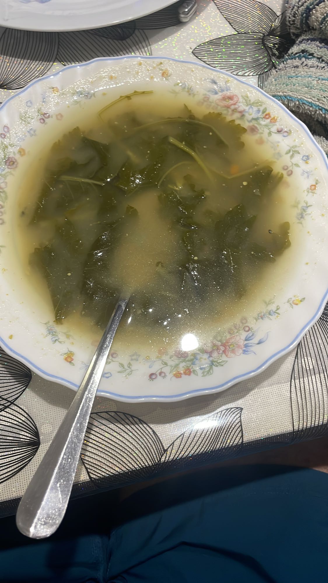 Soupe de feuilles vertes