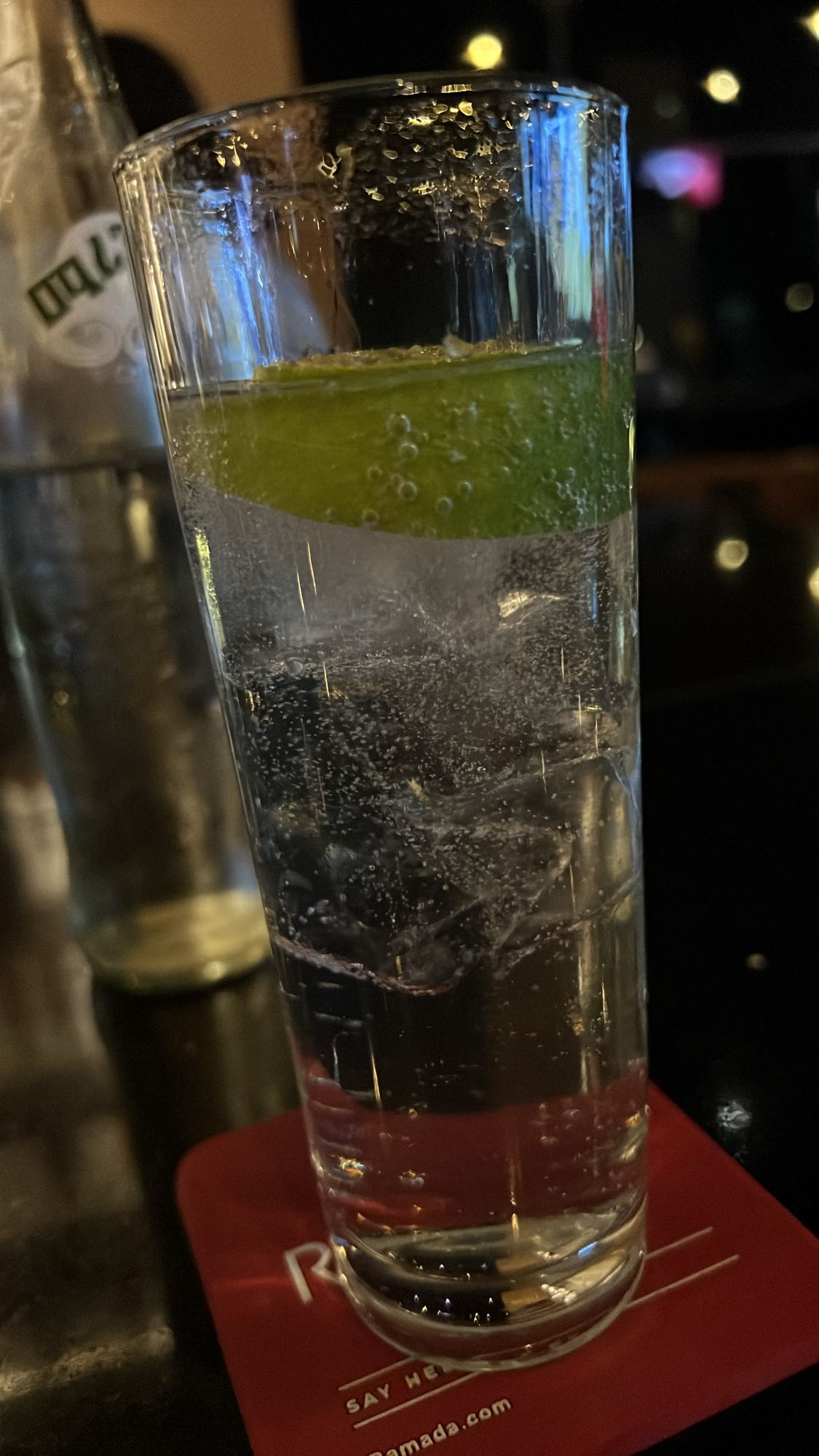 Sparkling Water with Lime