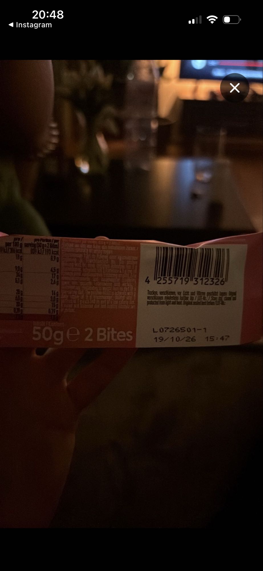 Schokoriegel 2 Bites