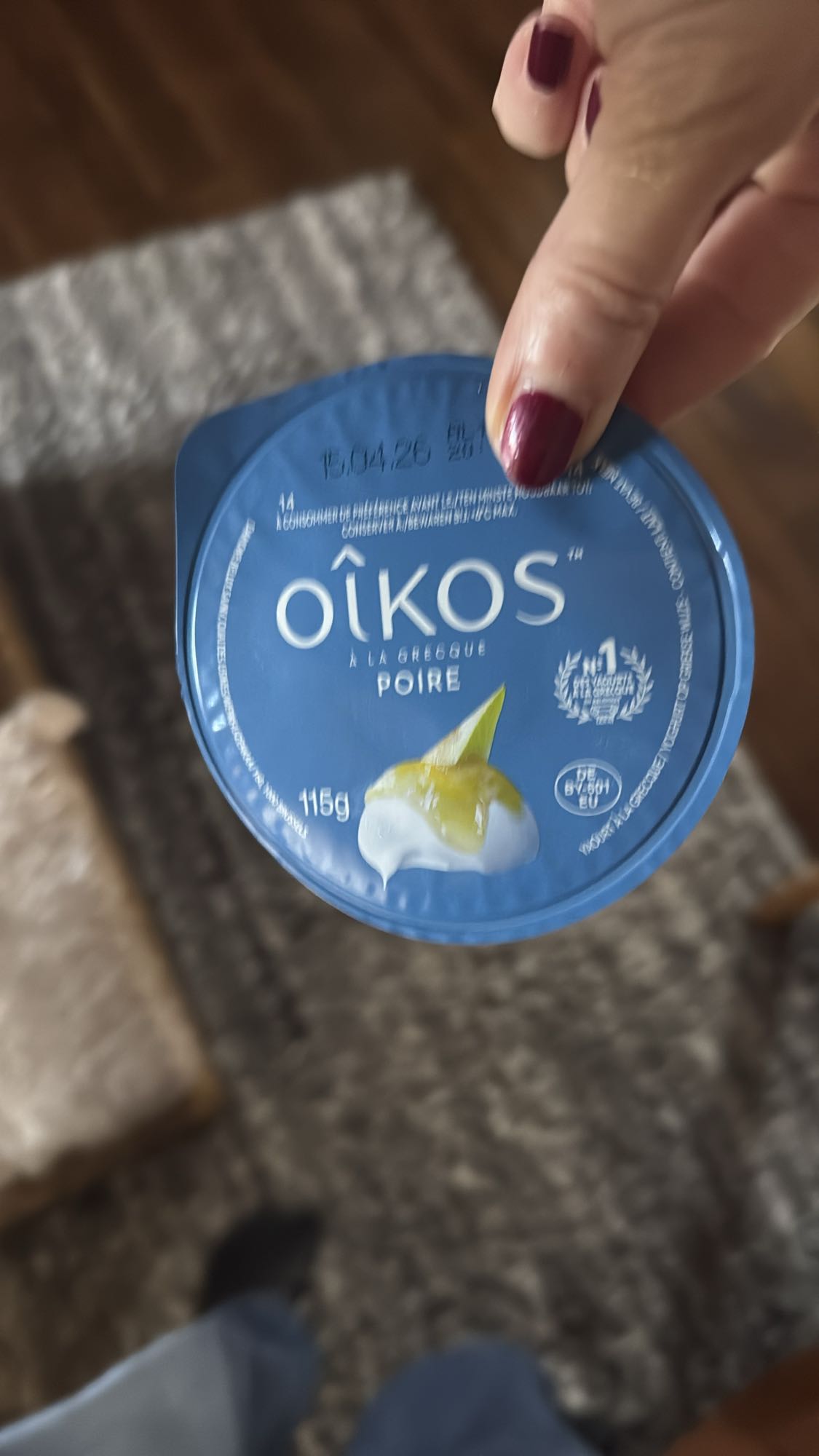 Griekse yoghurt peer