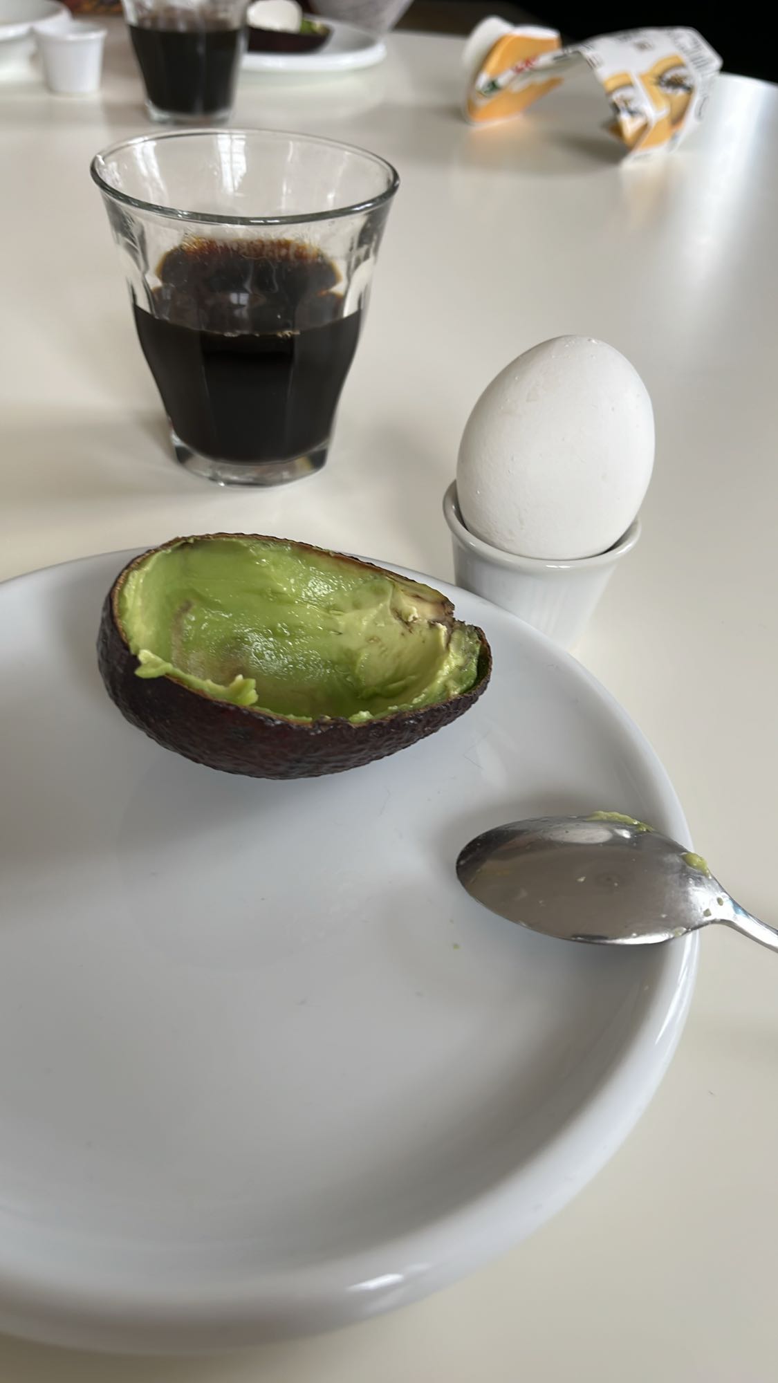 Ägg, avokado och kaffe