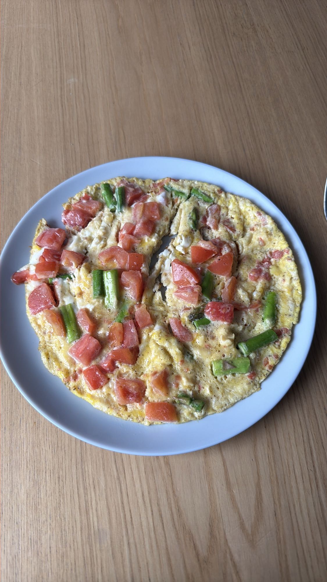 omlet z warzywami