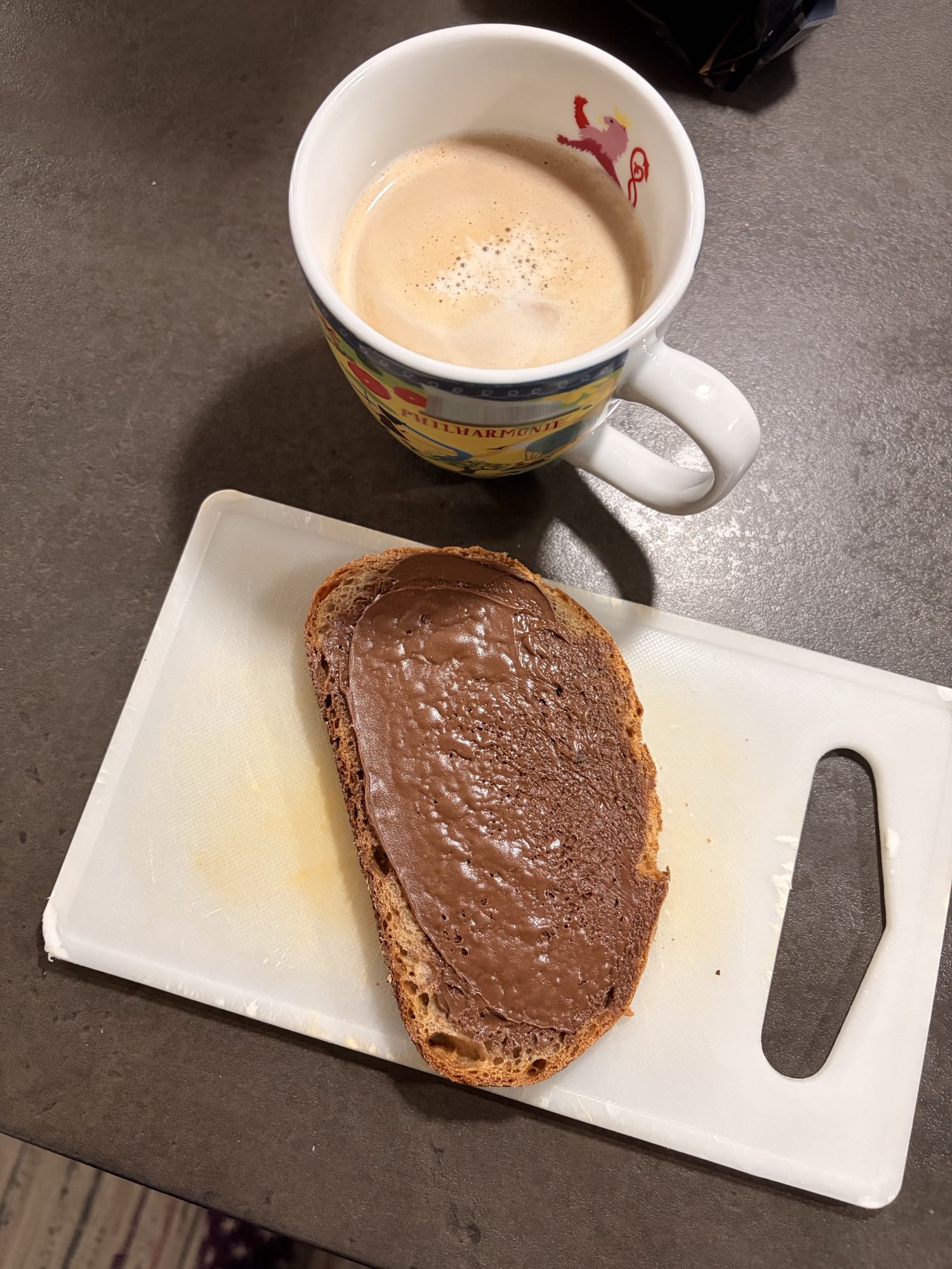 Brot mit Schokocreme