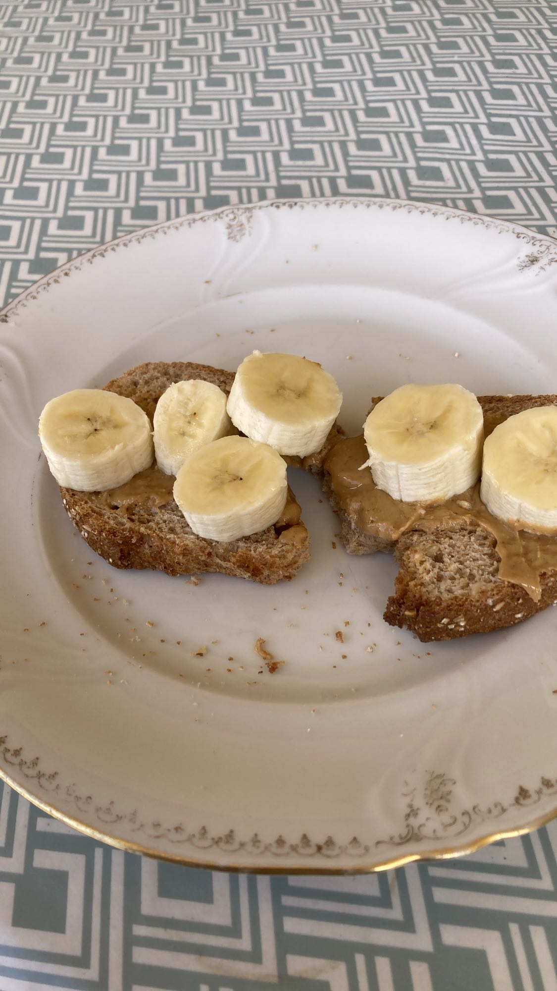 Smörgås med banan