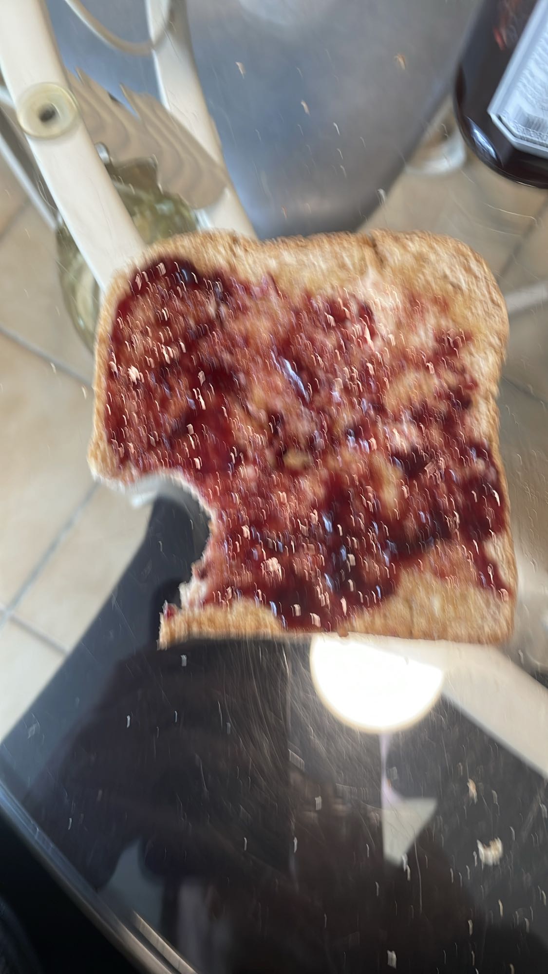 Toast à la confiture