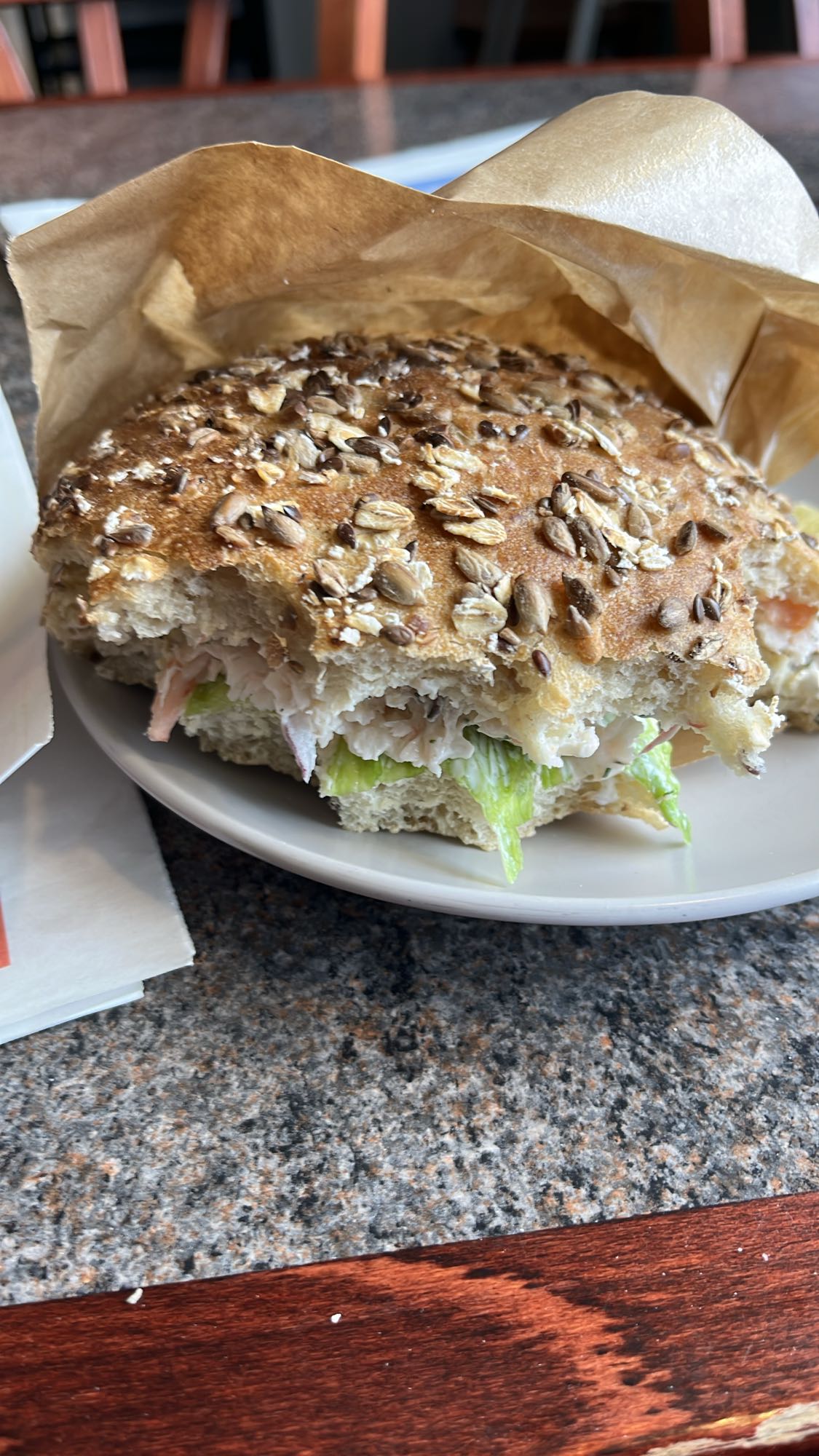 Fralla med skaldjursröra