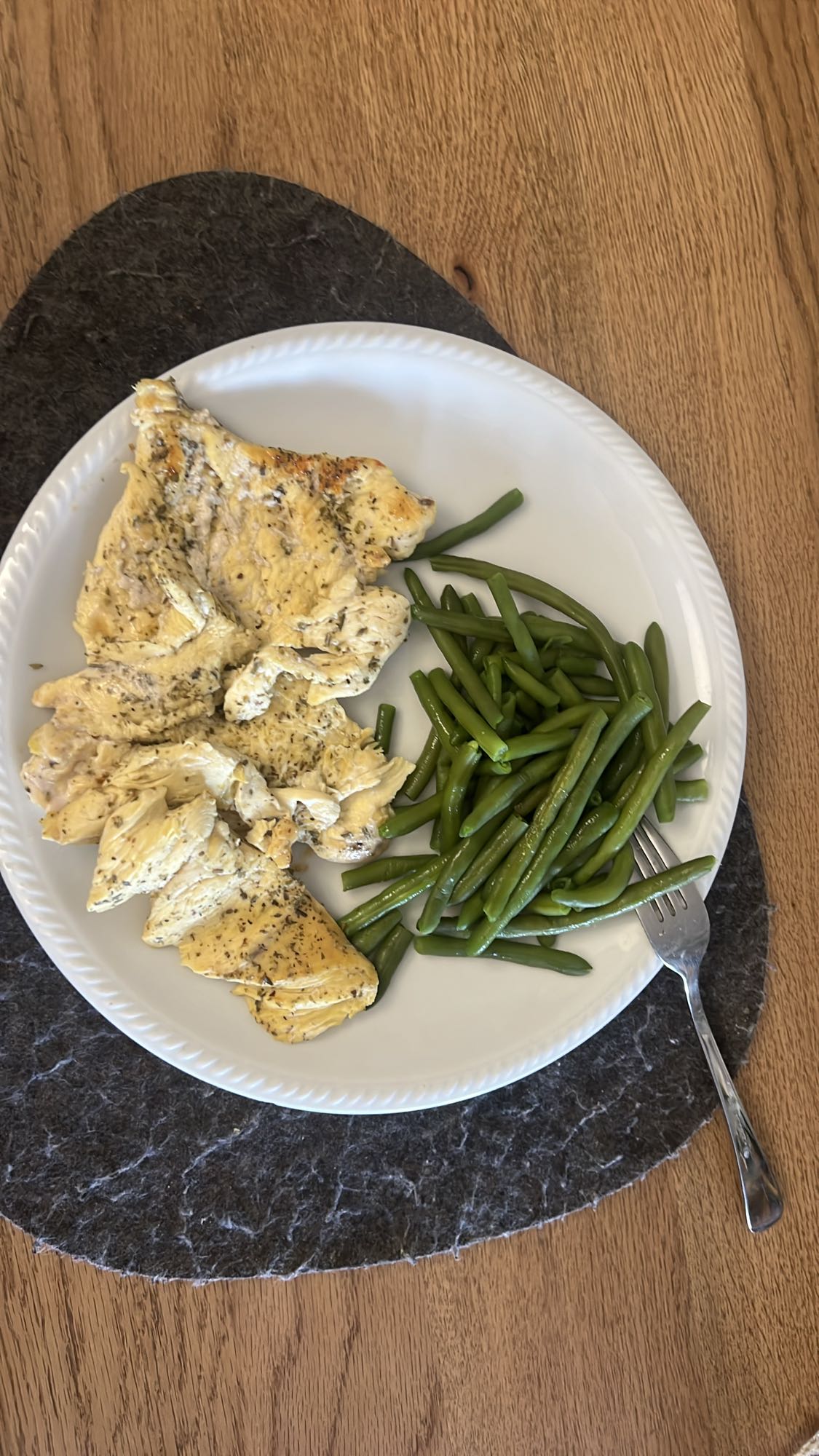 Pollo e fagiolini