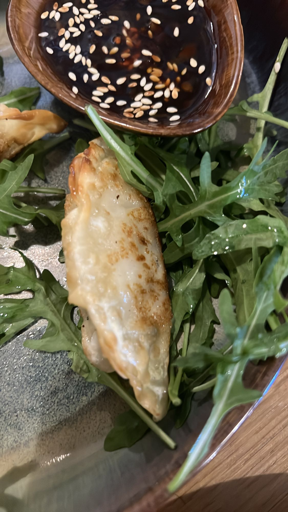 Gyoza cu rucola