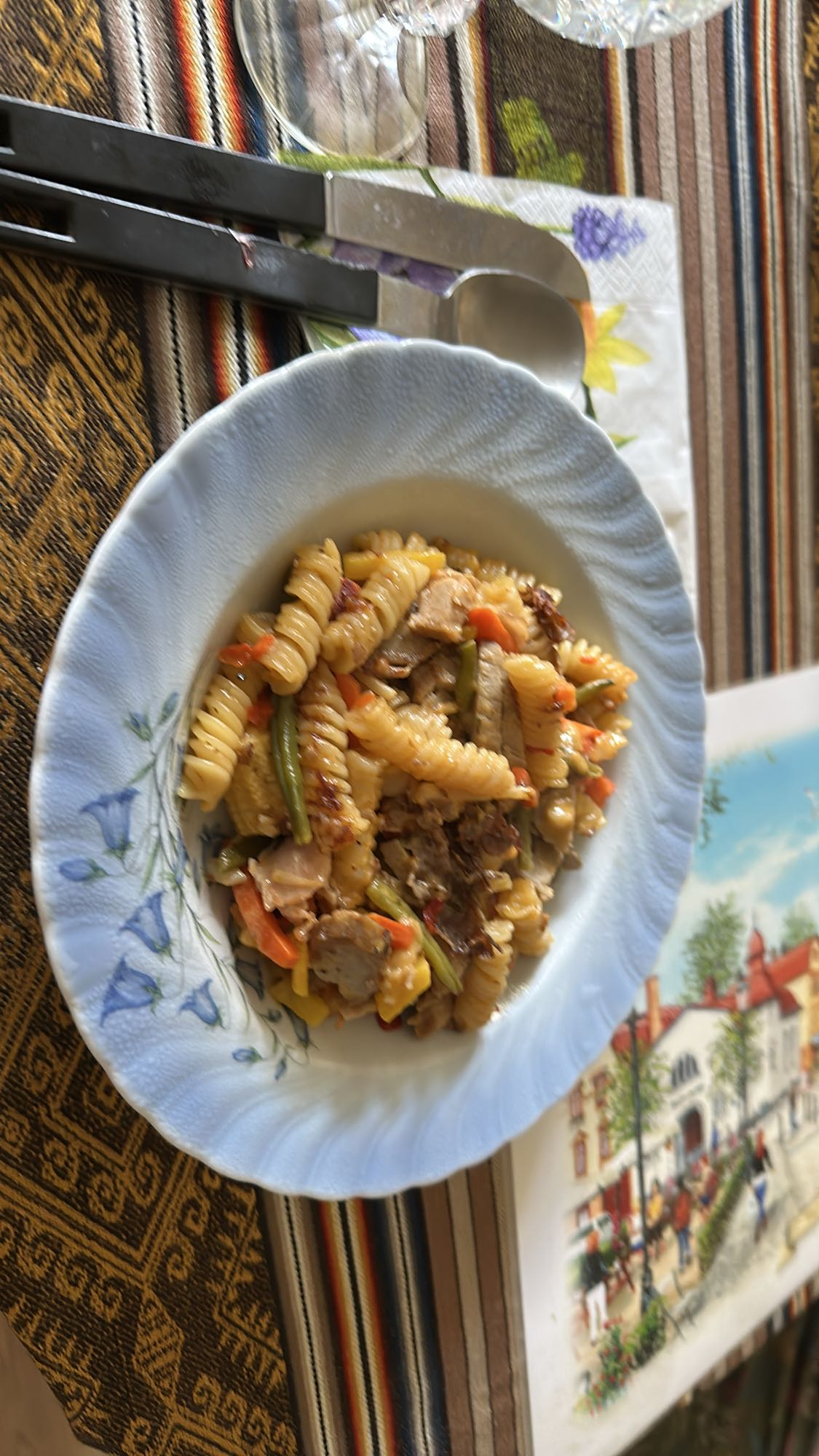 Pastasallad med kyckling