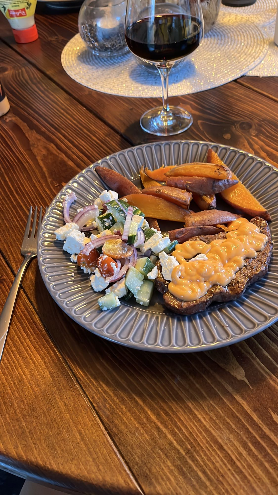 Biff med sötpotatis
