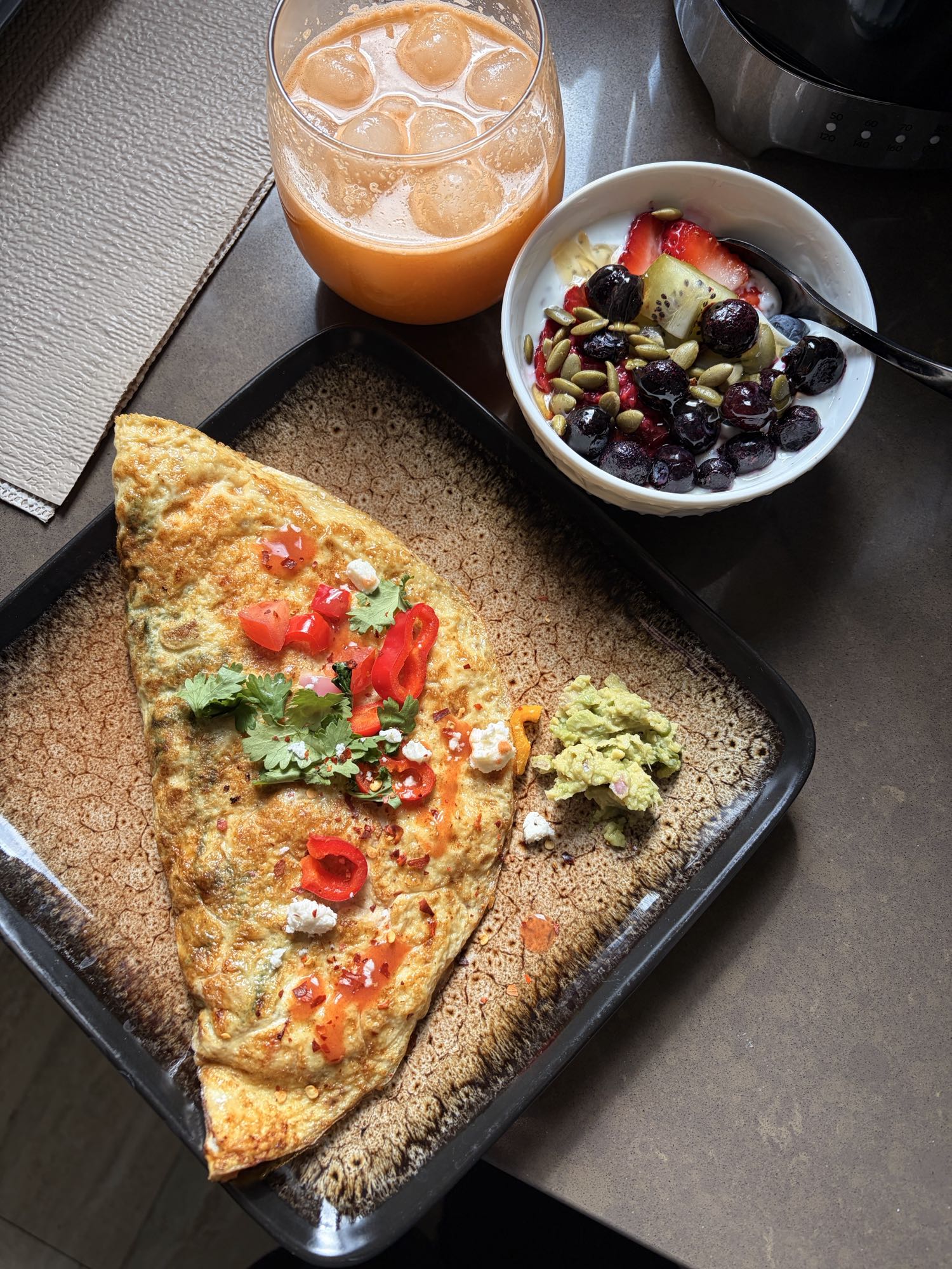 Omelet Fruit Bowl Combo