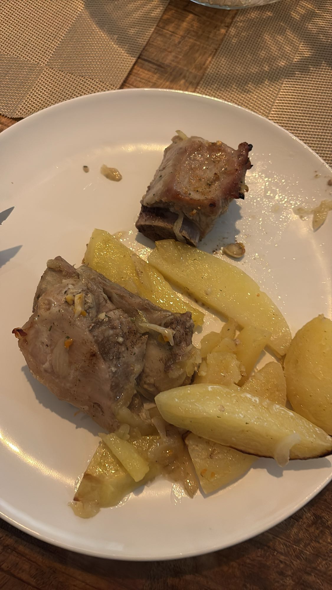 Varkensrib met aardappel