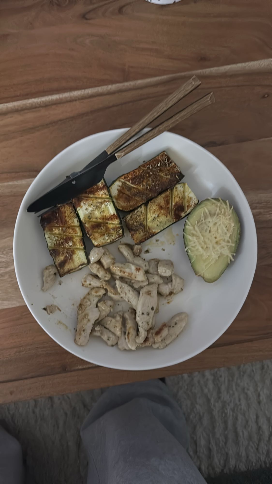 Poulet courgette avocat