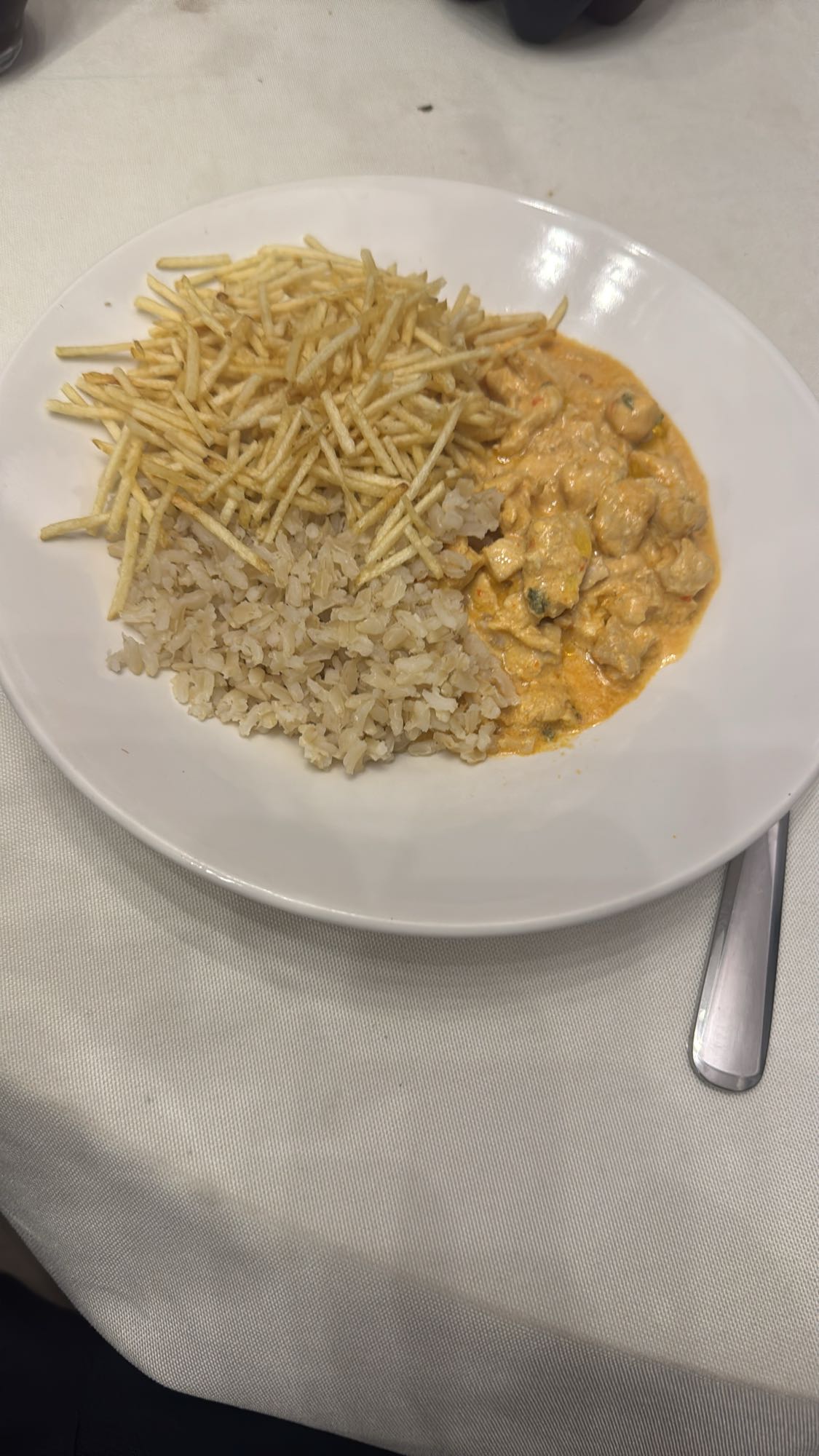 Estrogonofe com arroz