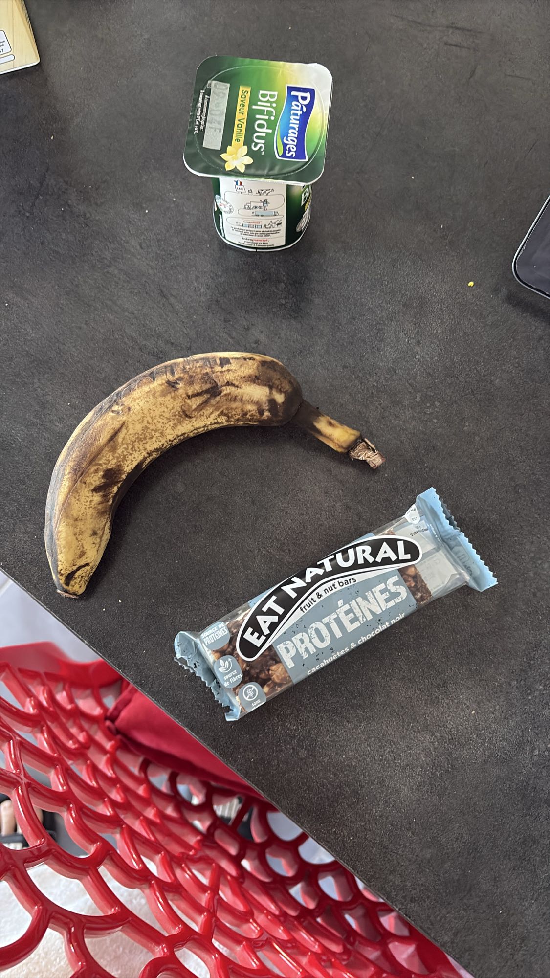 Collation banane yaourt