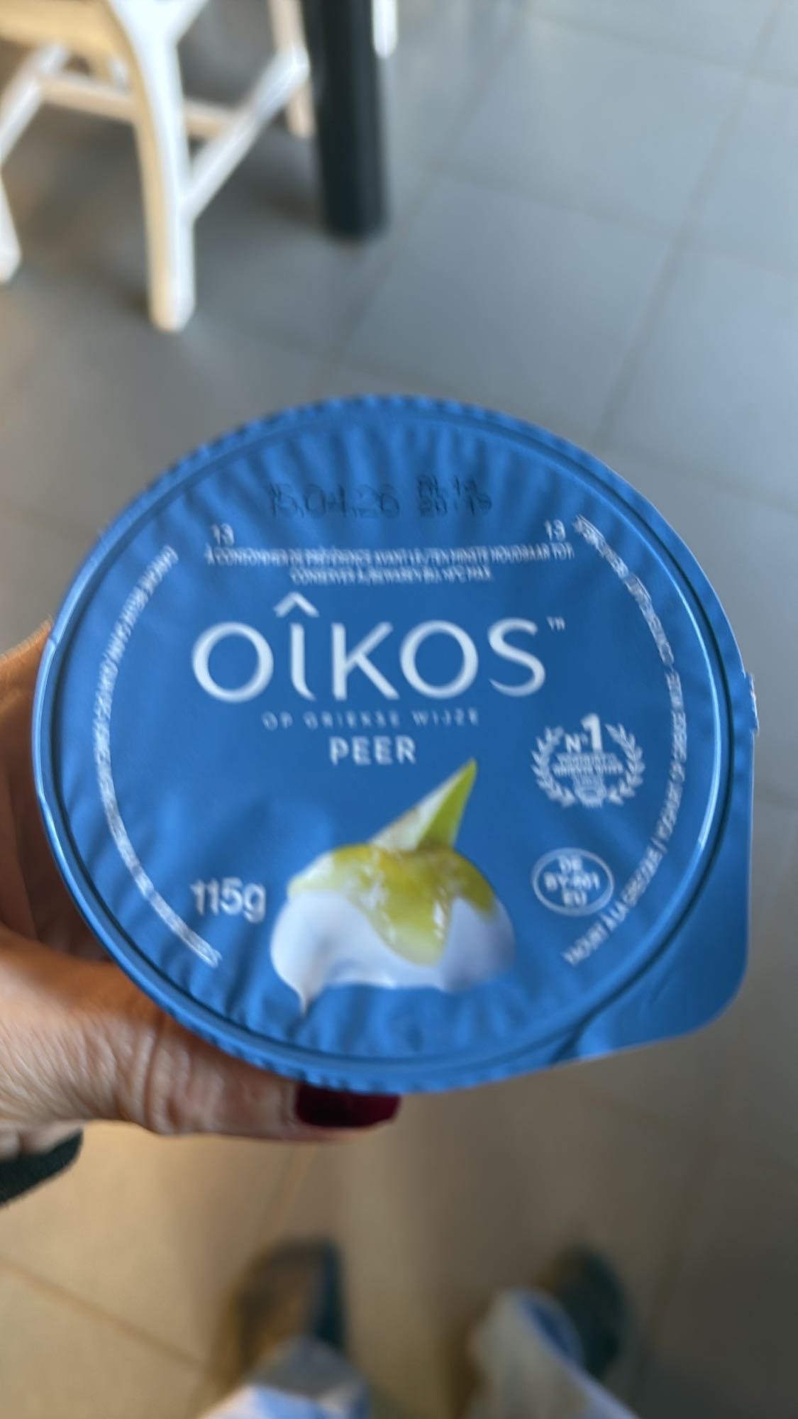 Oikos peer yoghurt