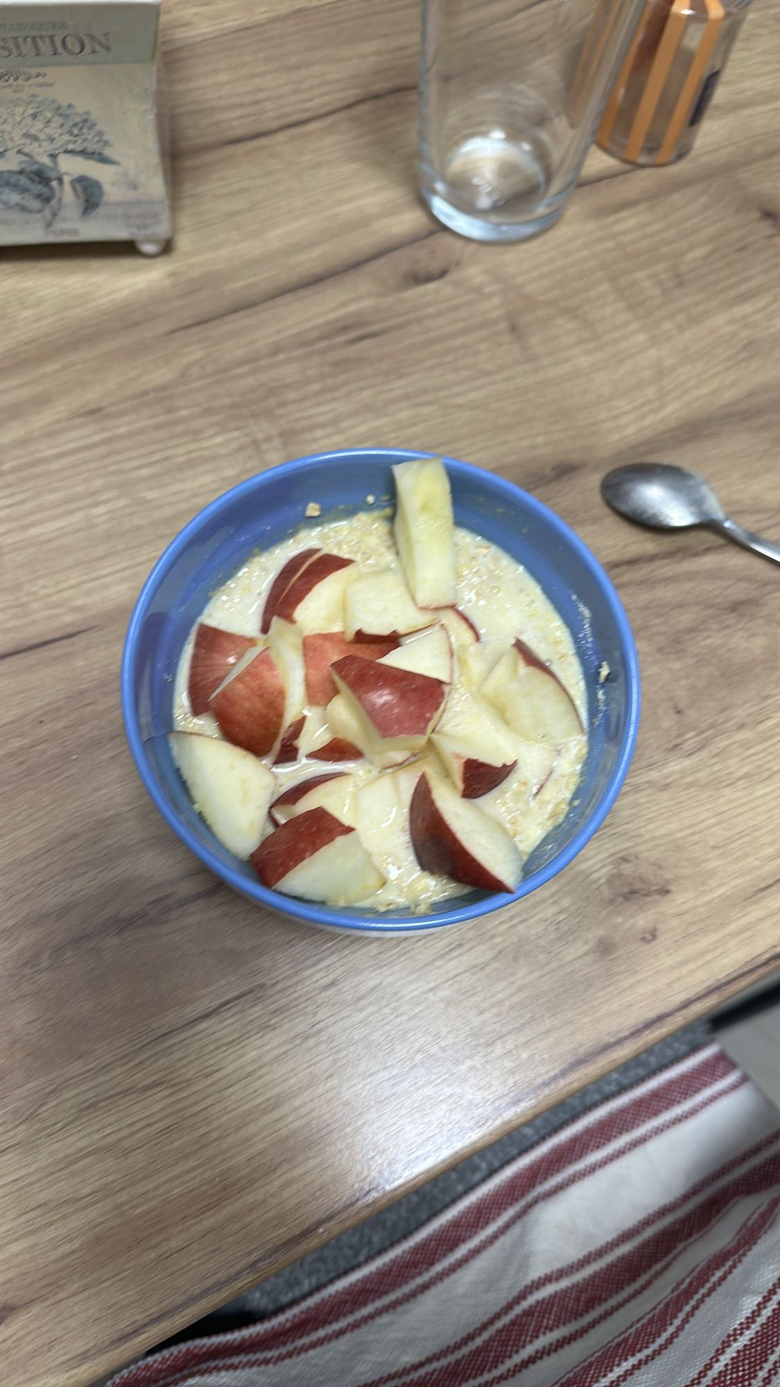 Avena con manzana