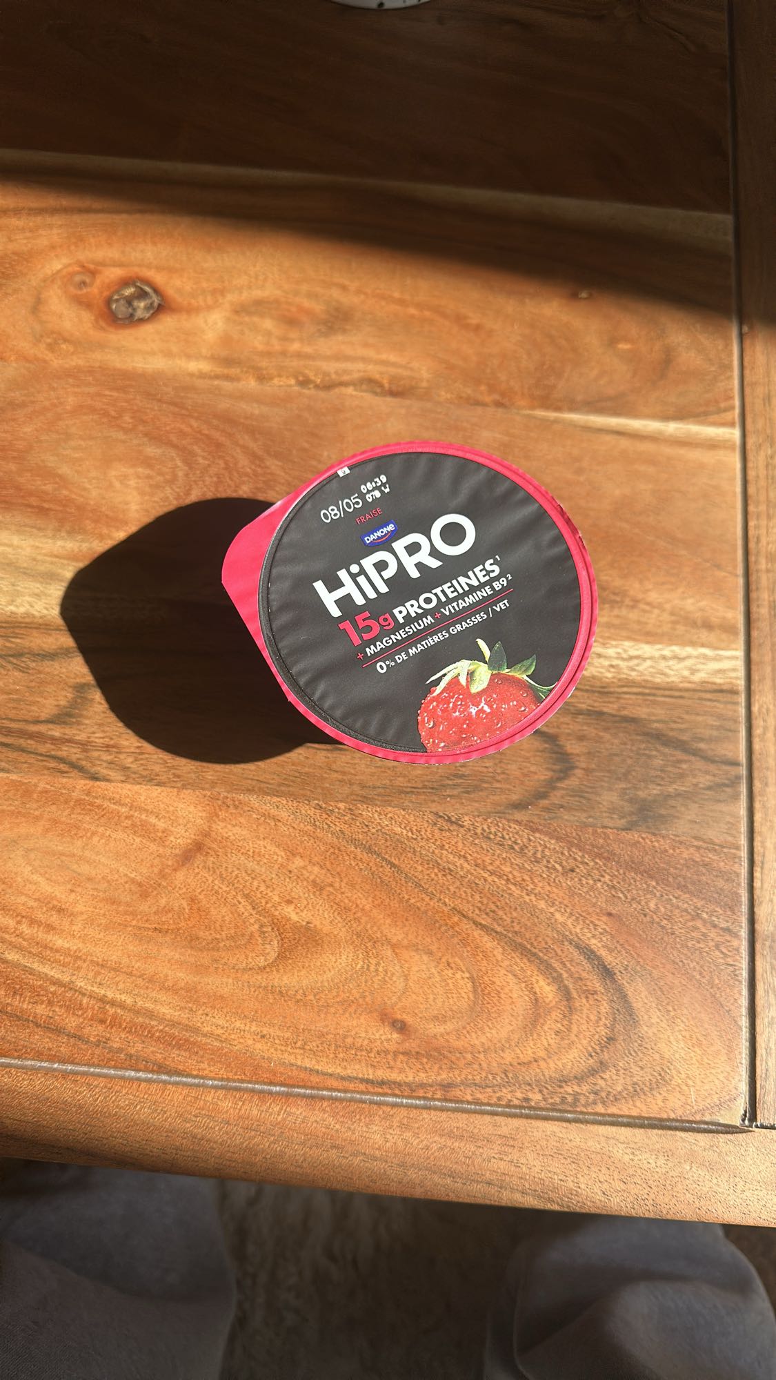 yaourt protéiné fraise