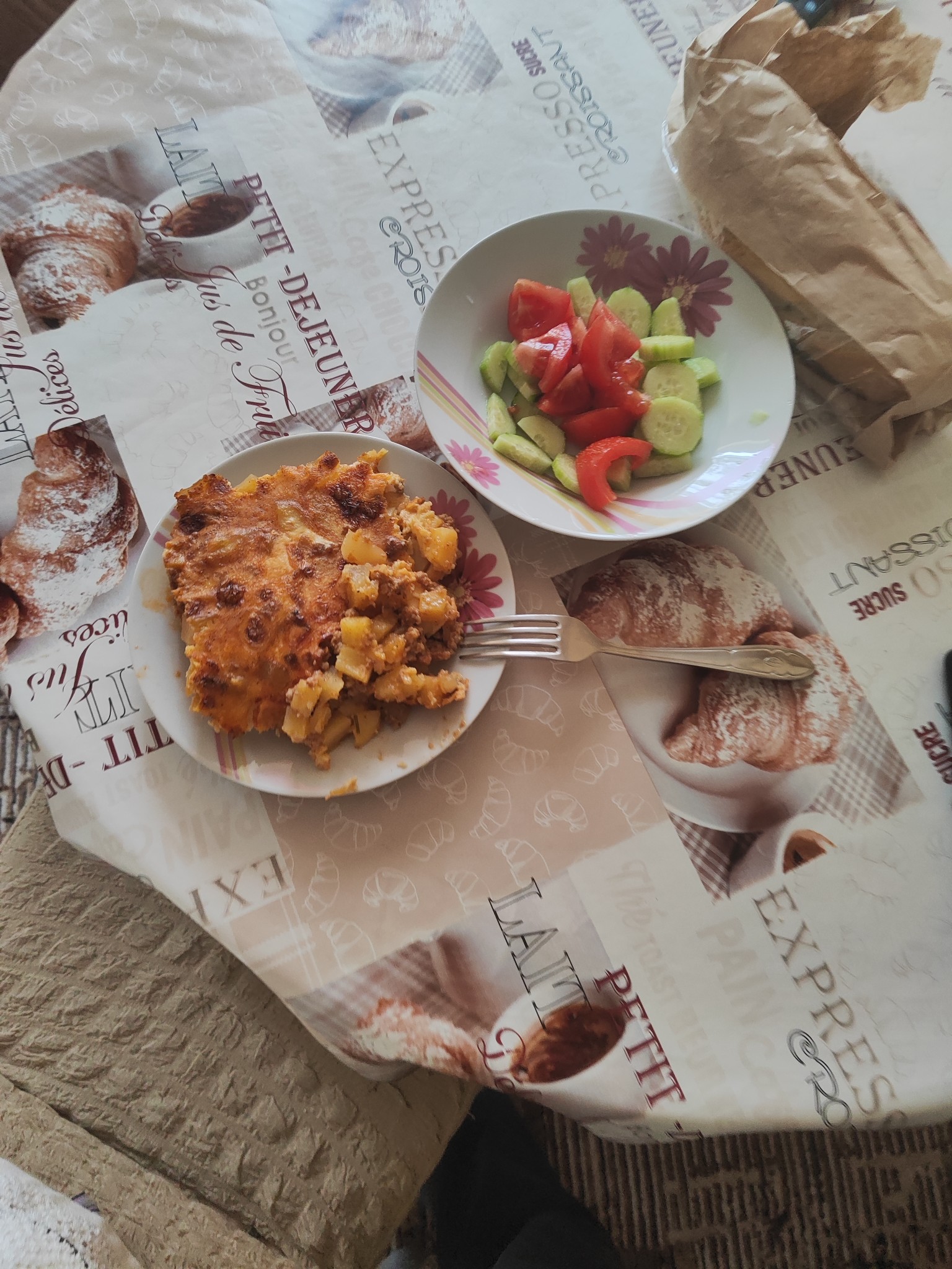 Potato Bake with Salad