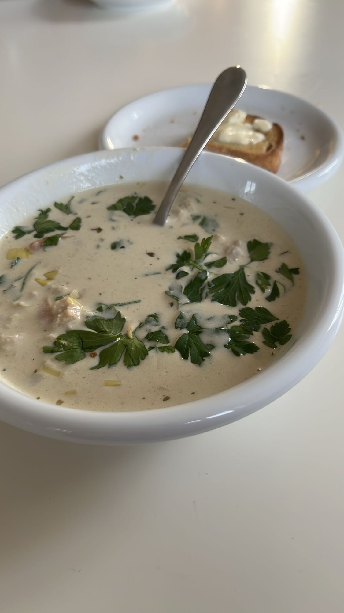 Krämig kycklingsoppa