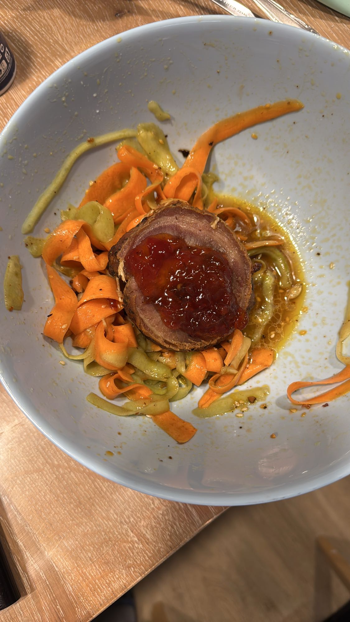 Pork with Veg Ribbons