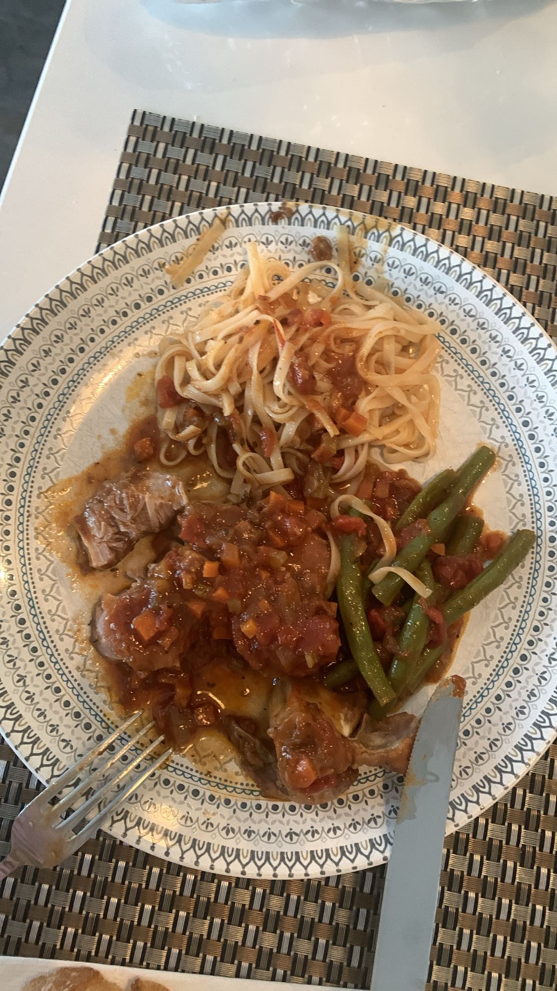 Pâtes boeuf sauce tomate