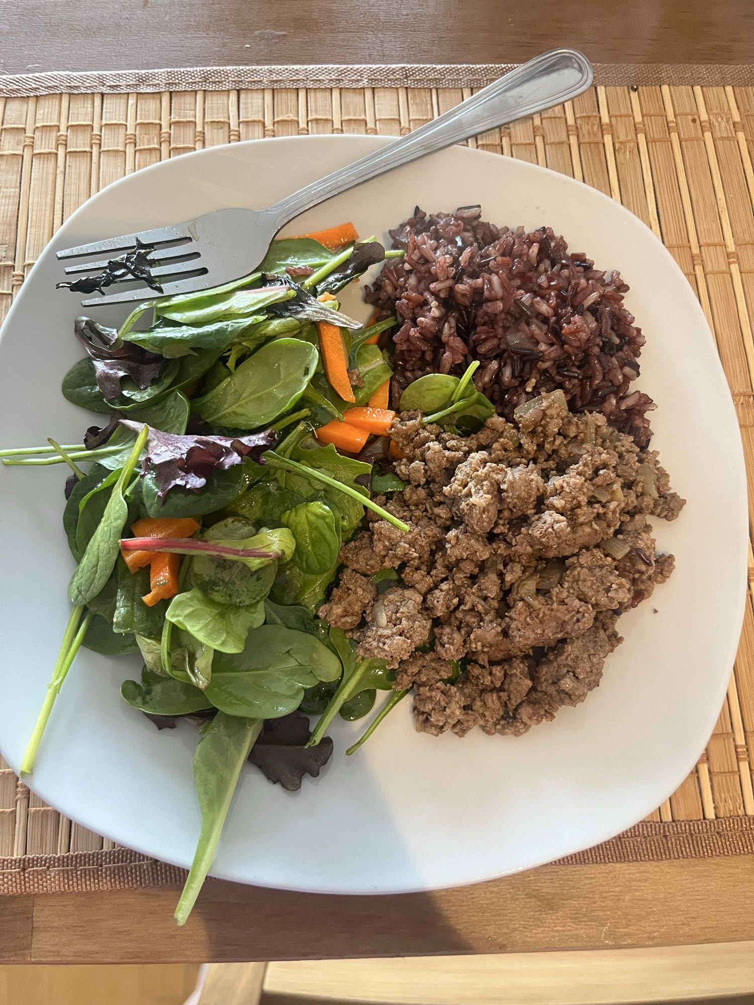 Beef Rice Salad Plate