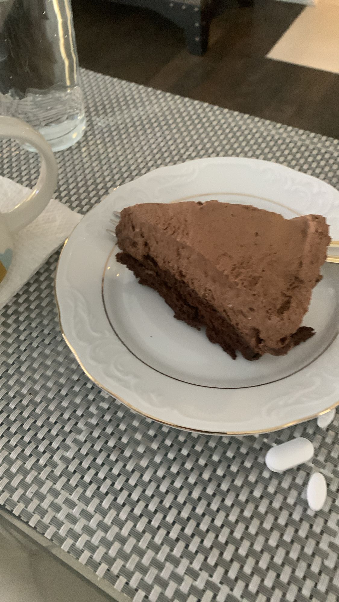 part de gâteau chocolat