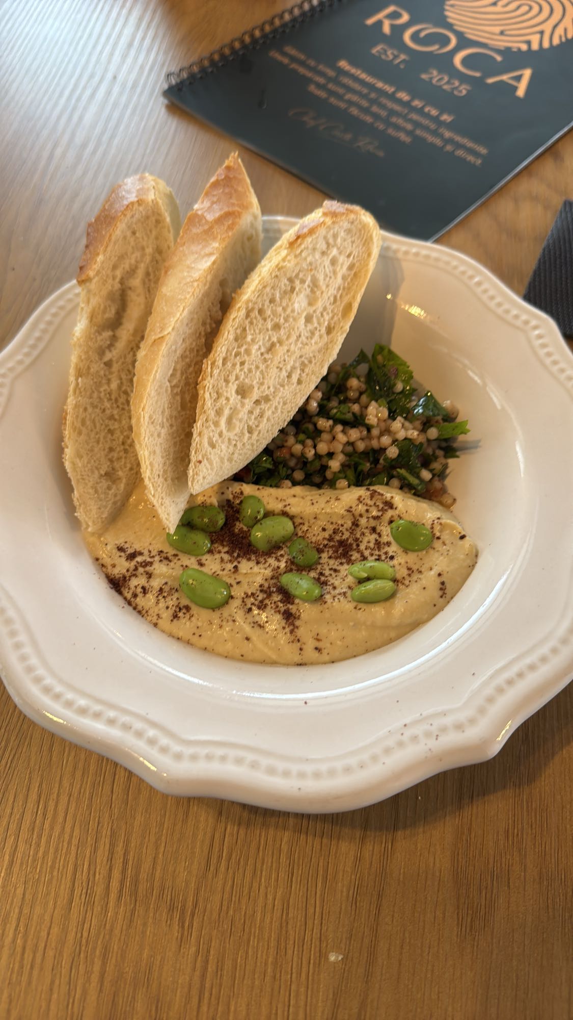 Hummus Bread Plate