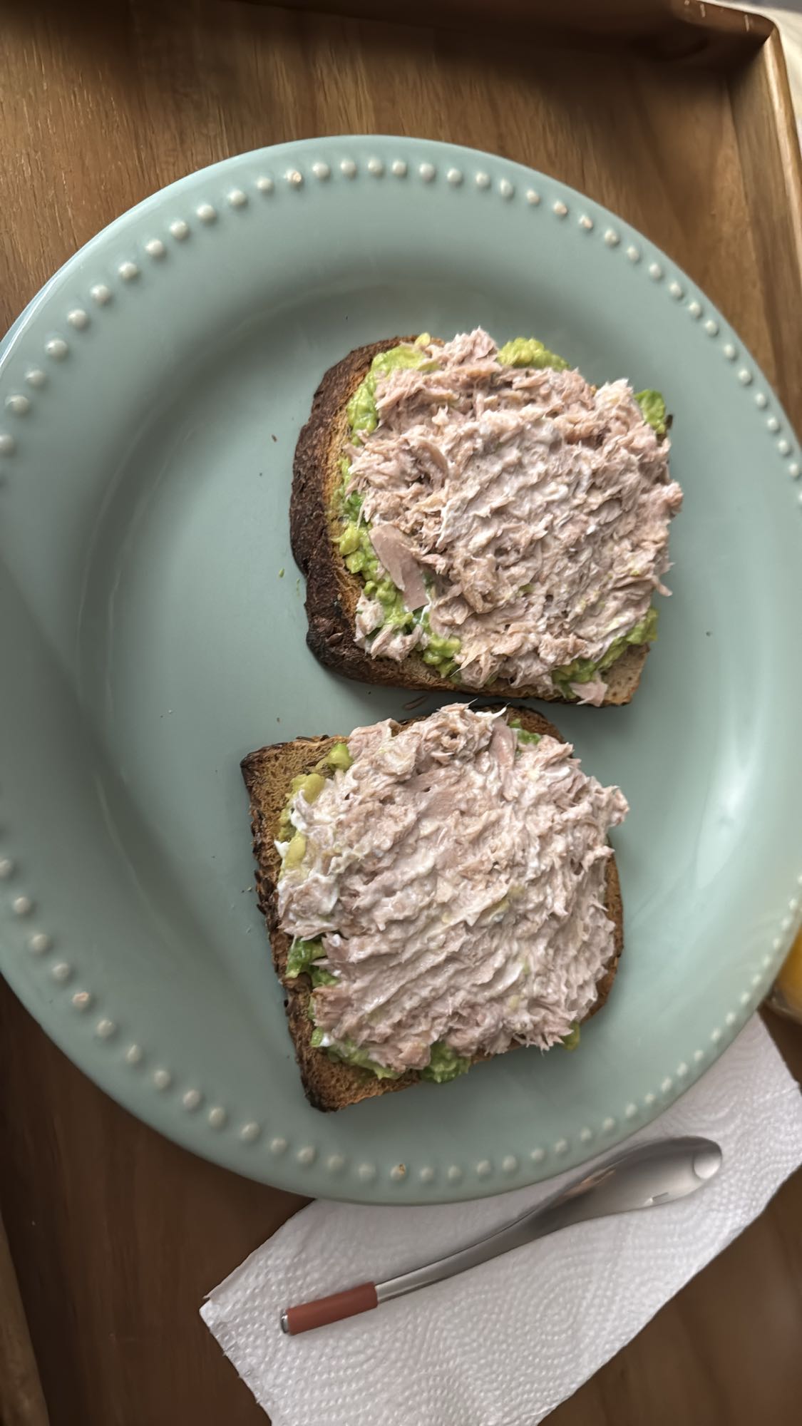 tostadas con atún