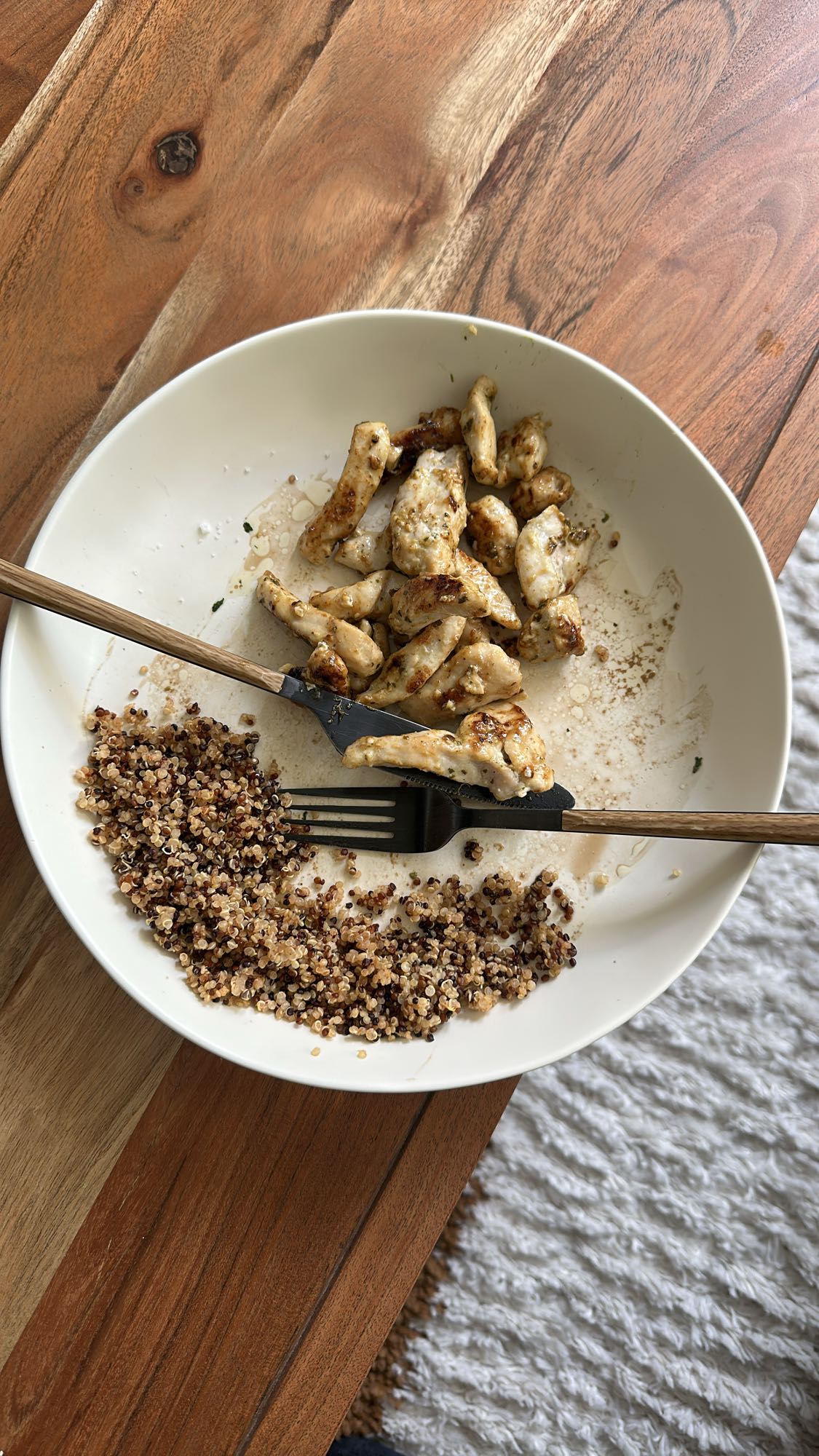 Poulet et quinoa