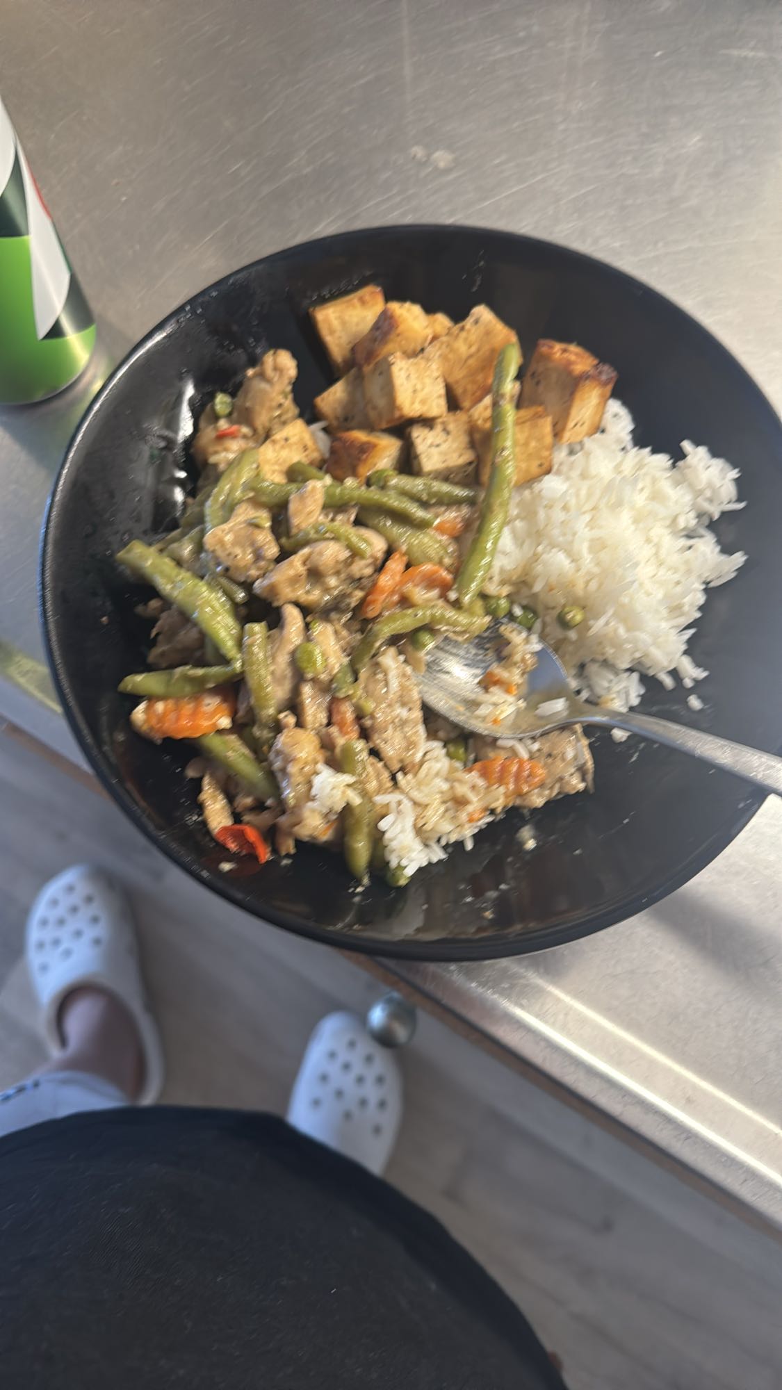 Ris med tofu och wok