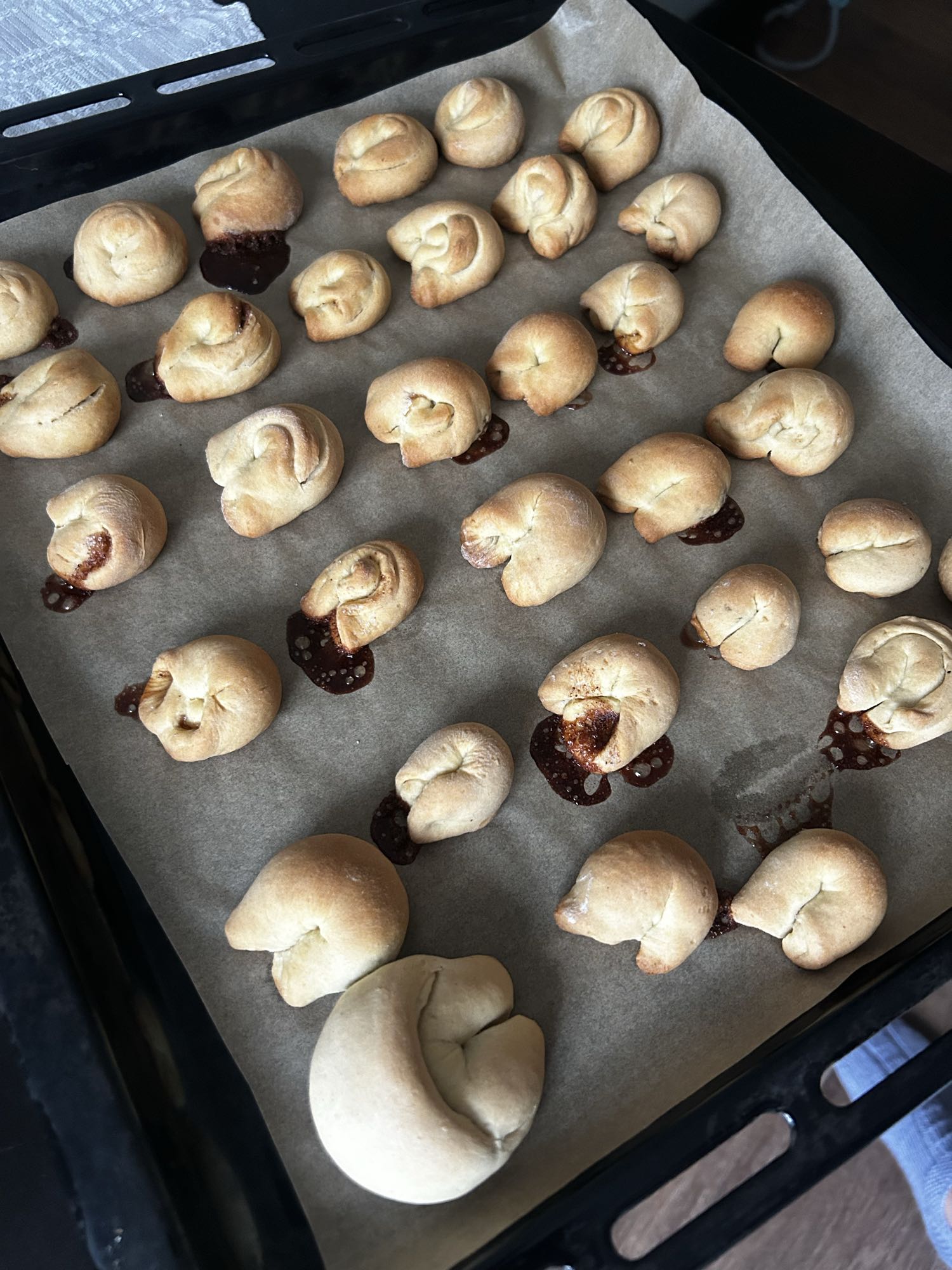 Jam Filled Sweet Rolls