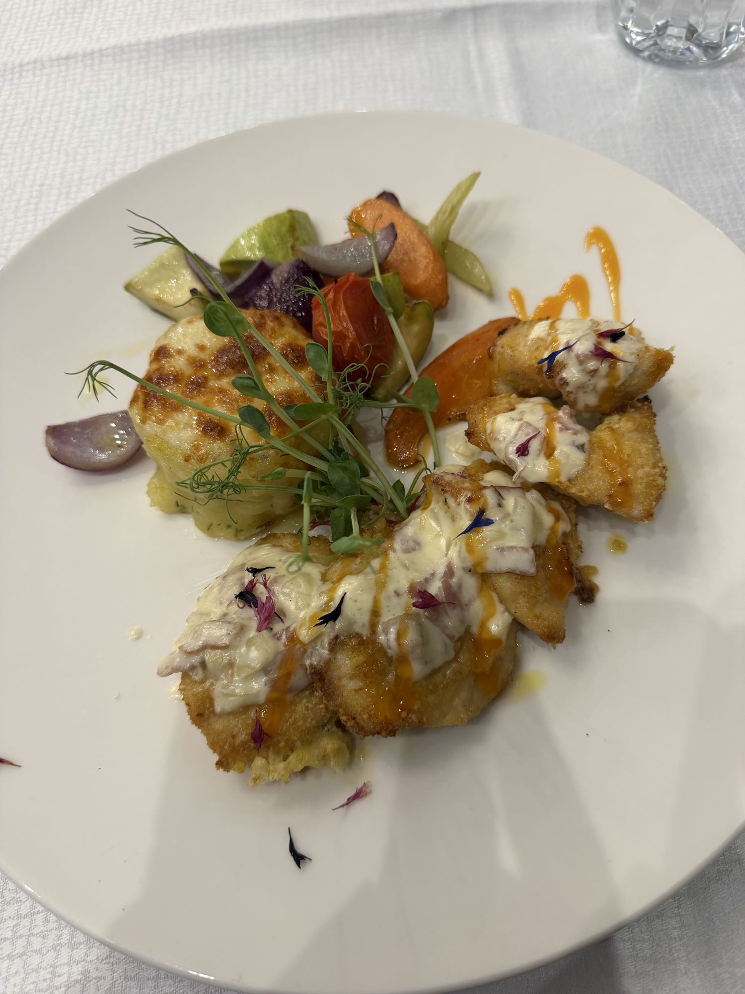 Pesce gratinato misto