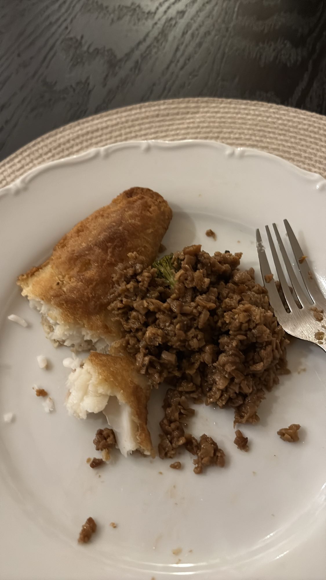 Panerad fisk med ris