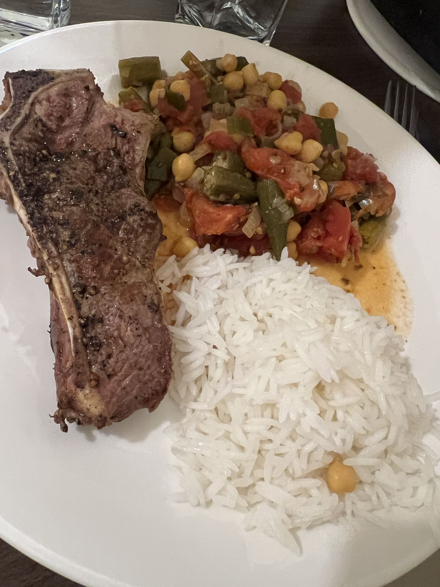 Steak Rice Veg Plate