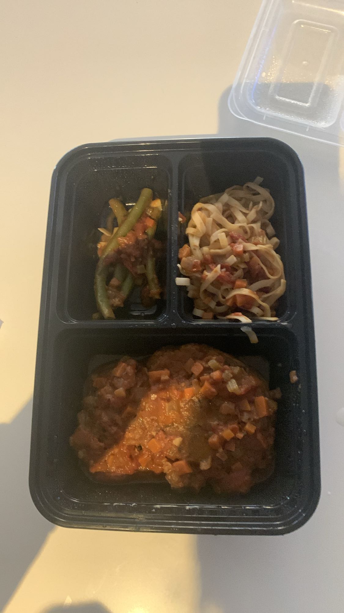 Saumon pâtes haricots