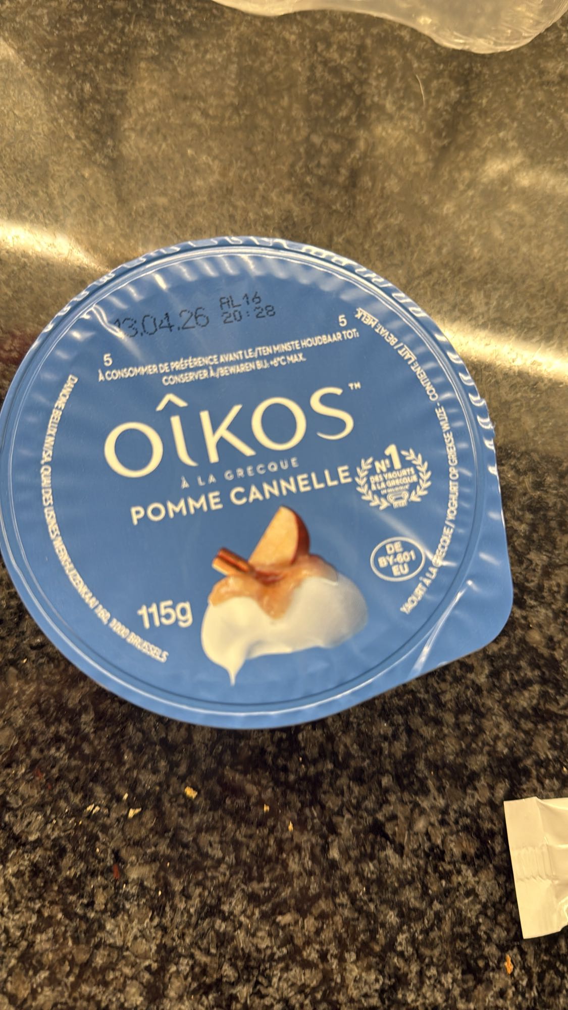 Griekse yoghurt appel