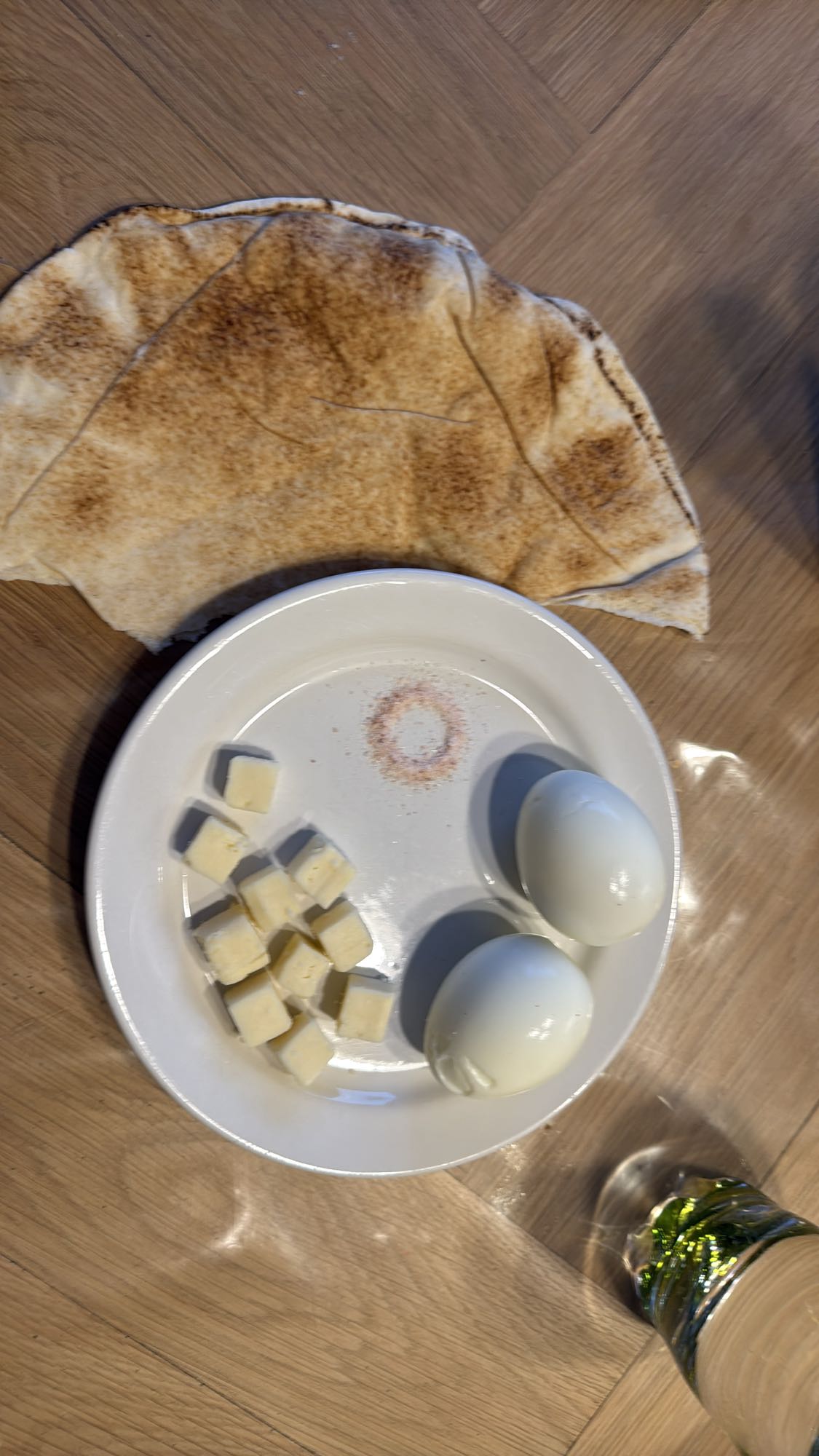 Pita Eggs and Cheese