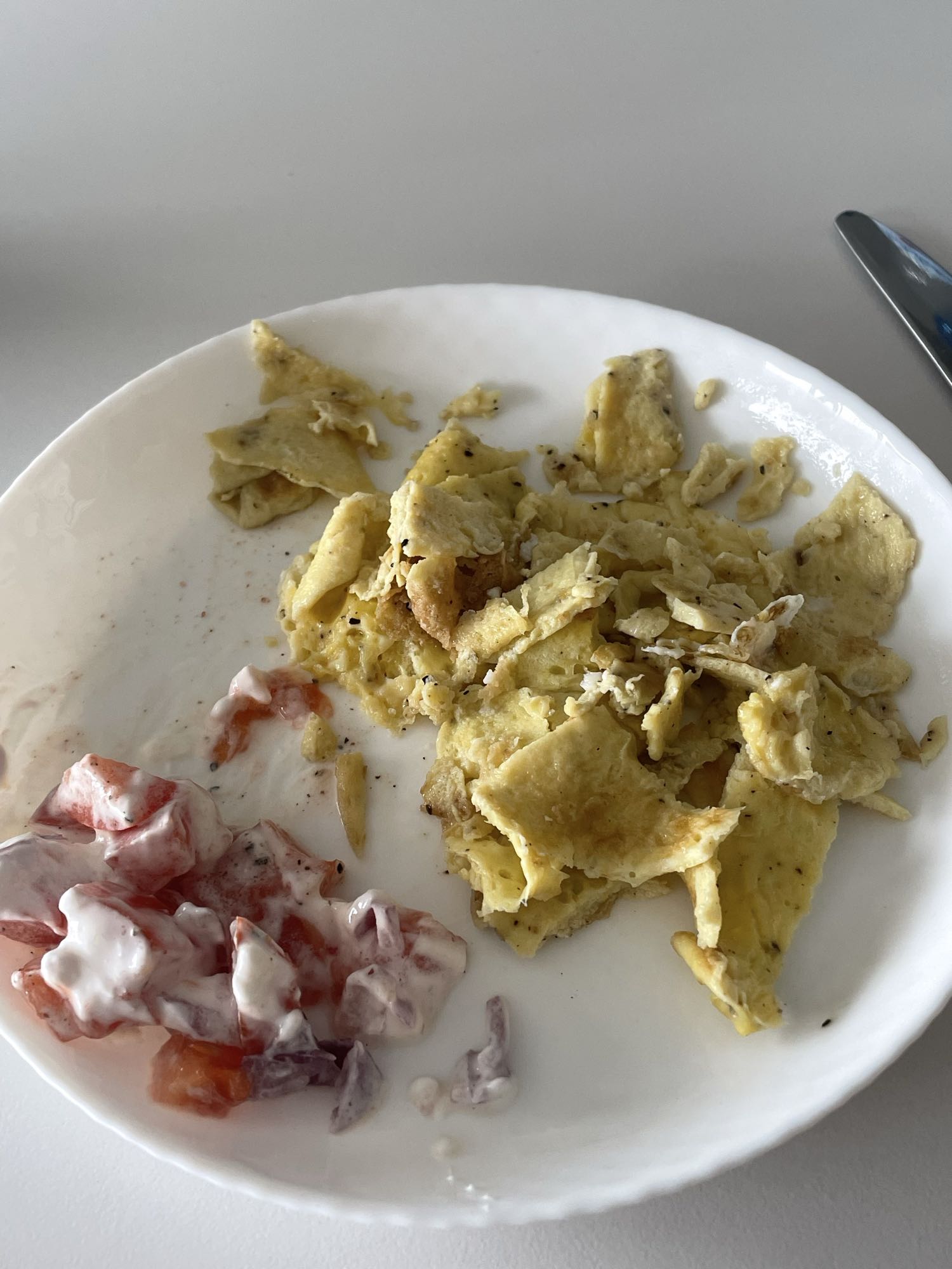 Omlet z sałatką