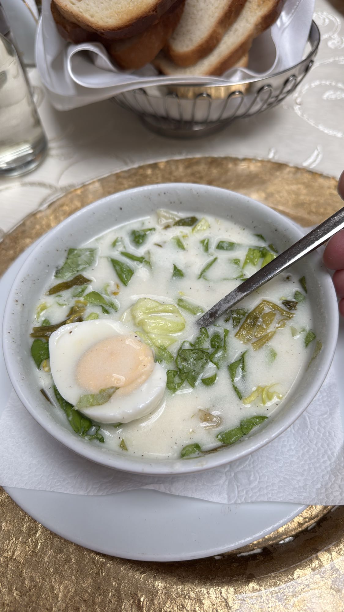 Creamy Egg Vegetable Soup