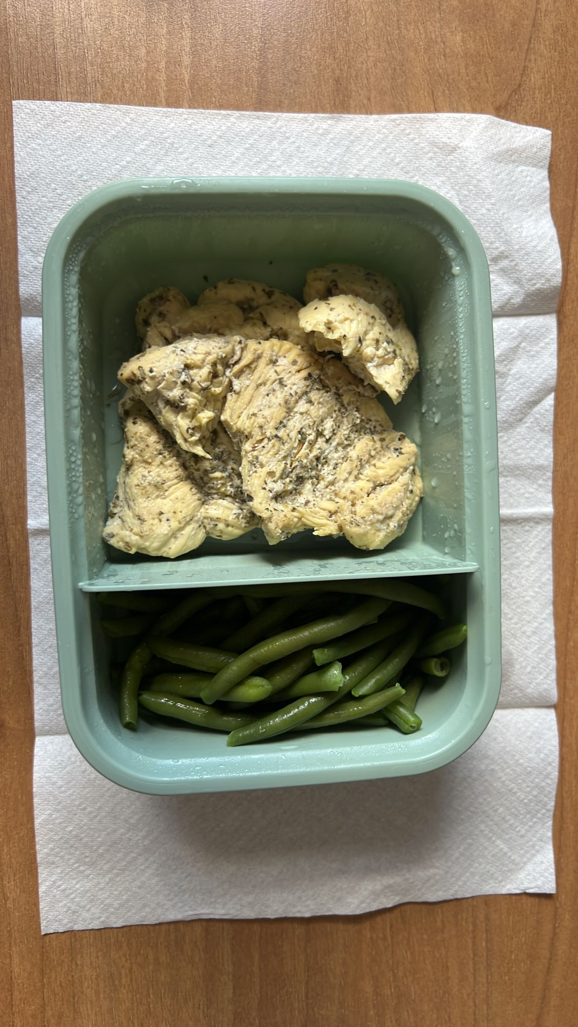 Pollo e fagiolini