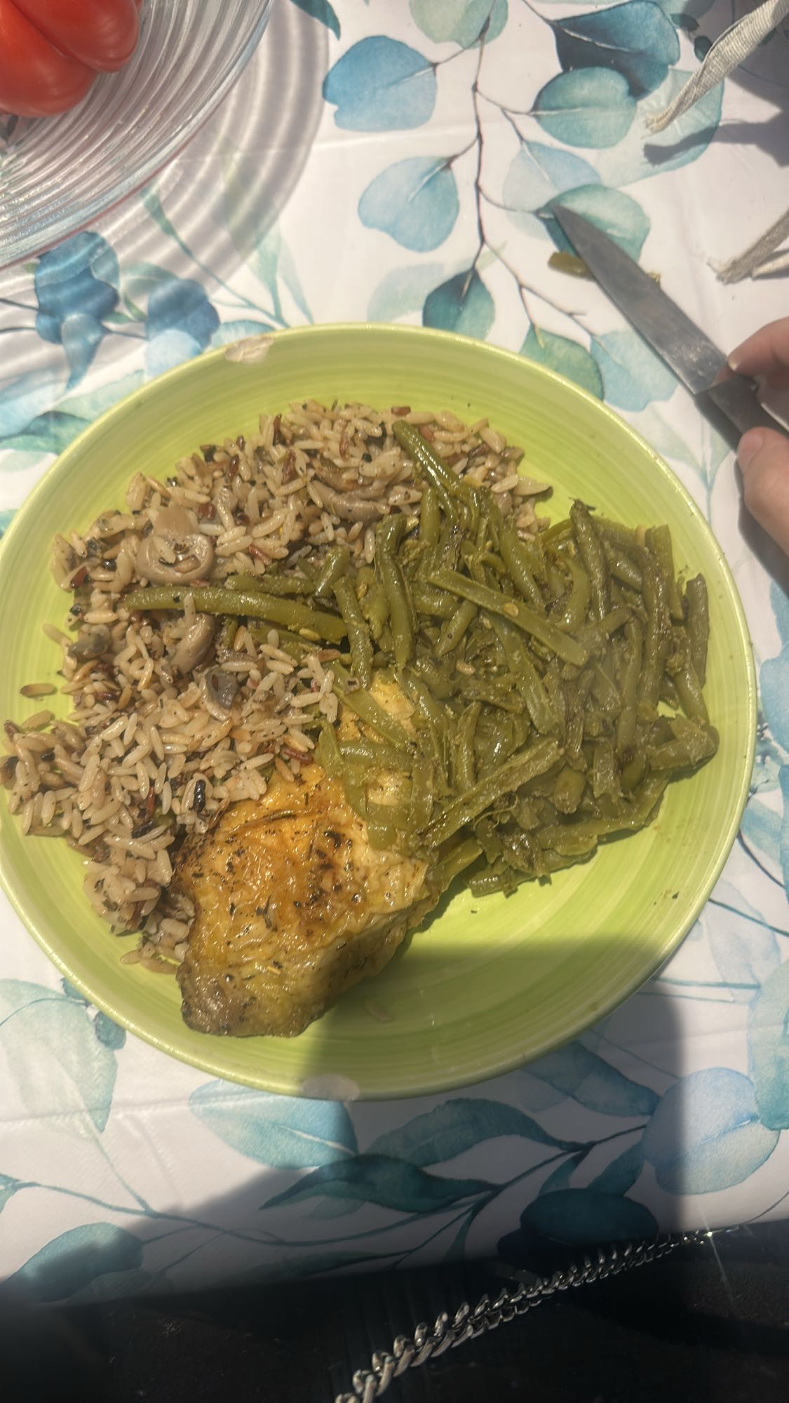 Poulet riz et haricots