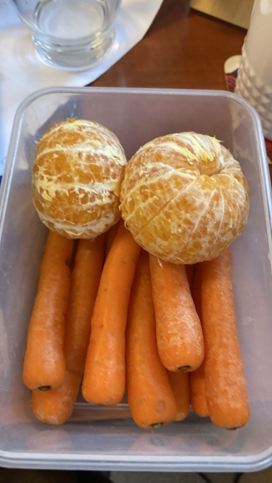 Marchewki i mandarynki