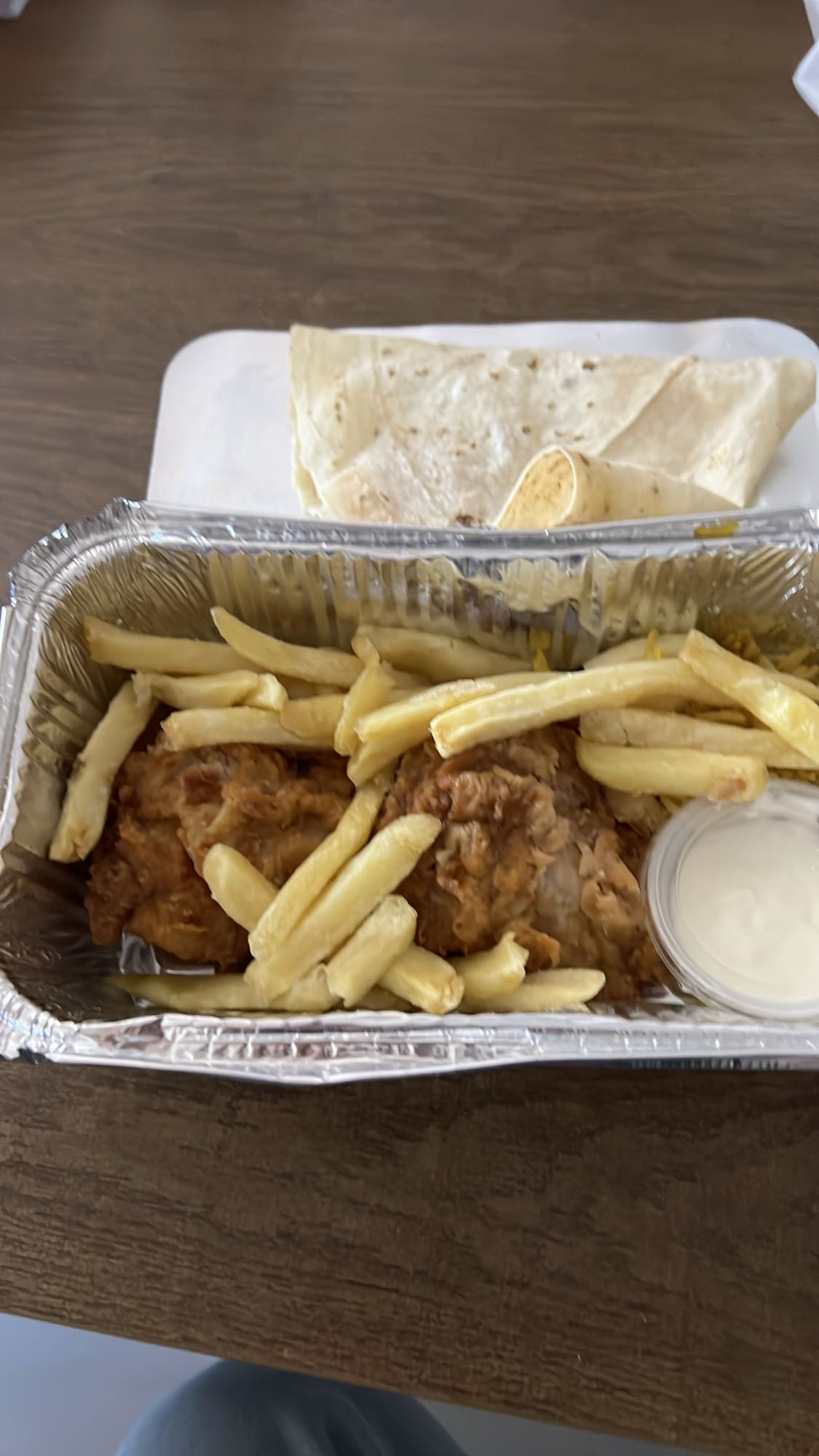 Fried Chicken and Fries