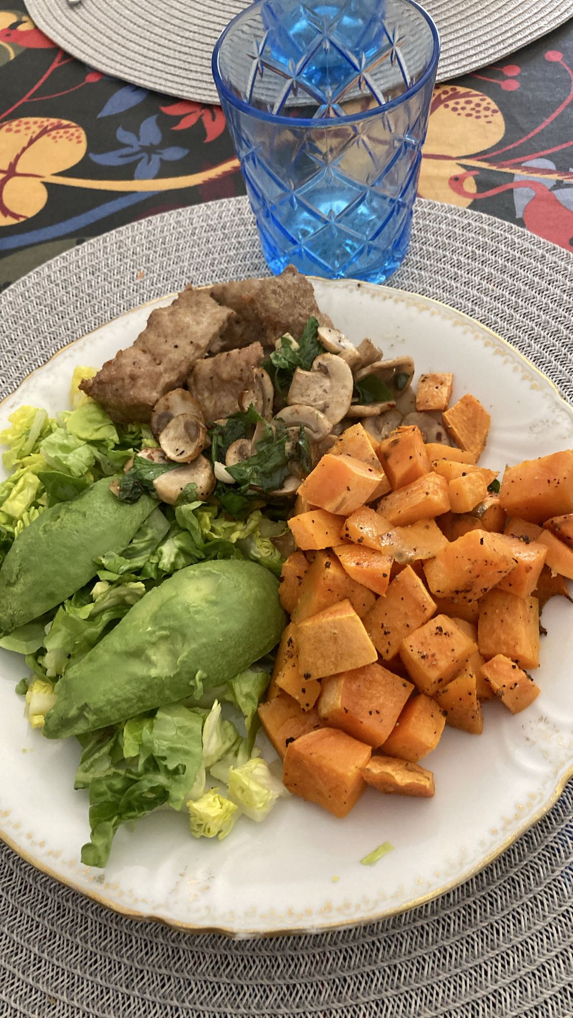 Sötpotatis med kyckling