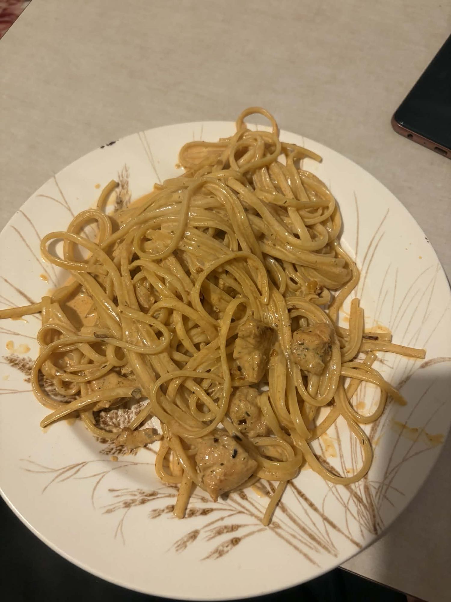 Makaron z kurczakiem