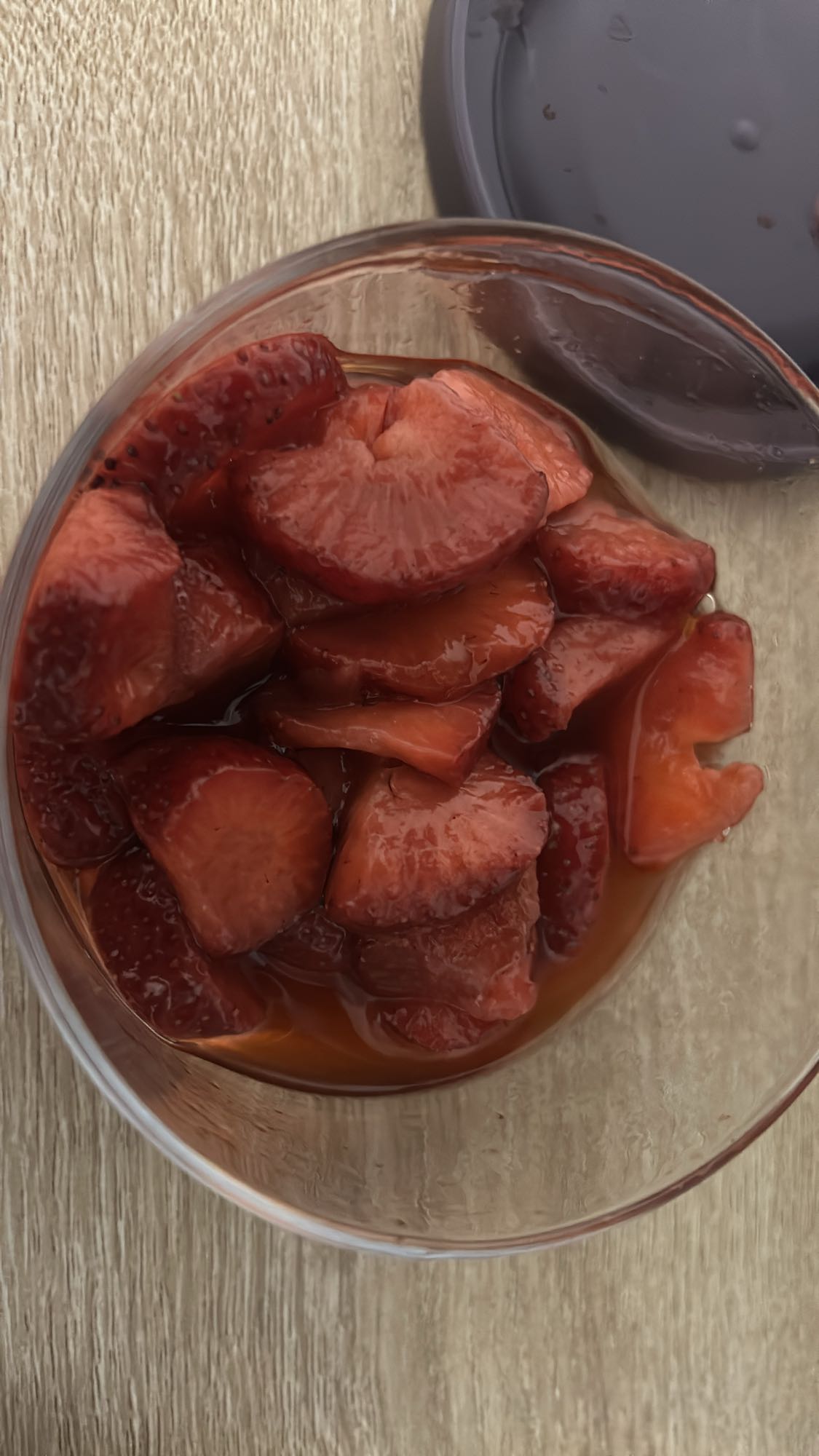 Fraises au sirop